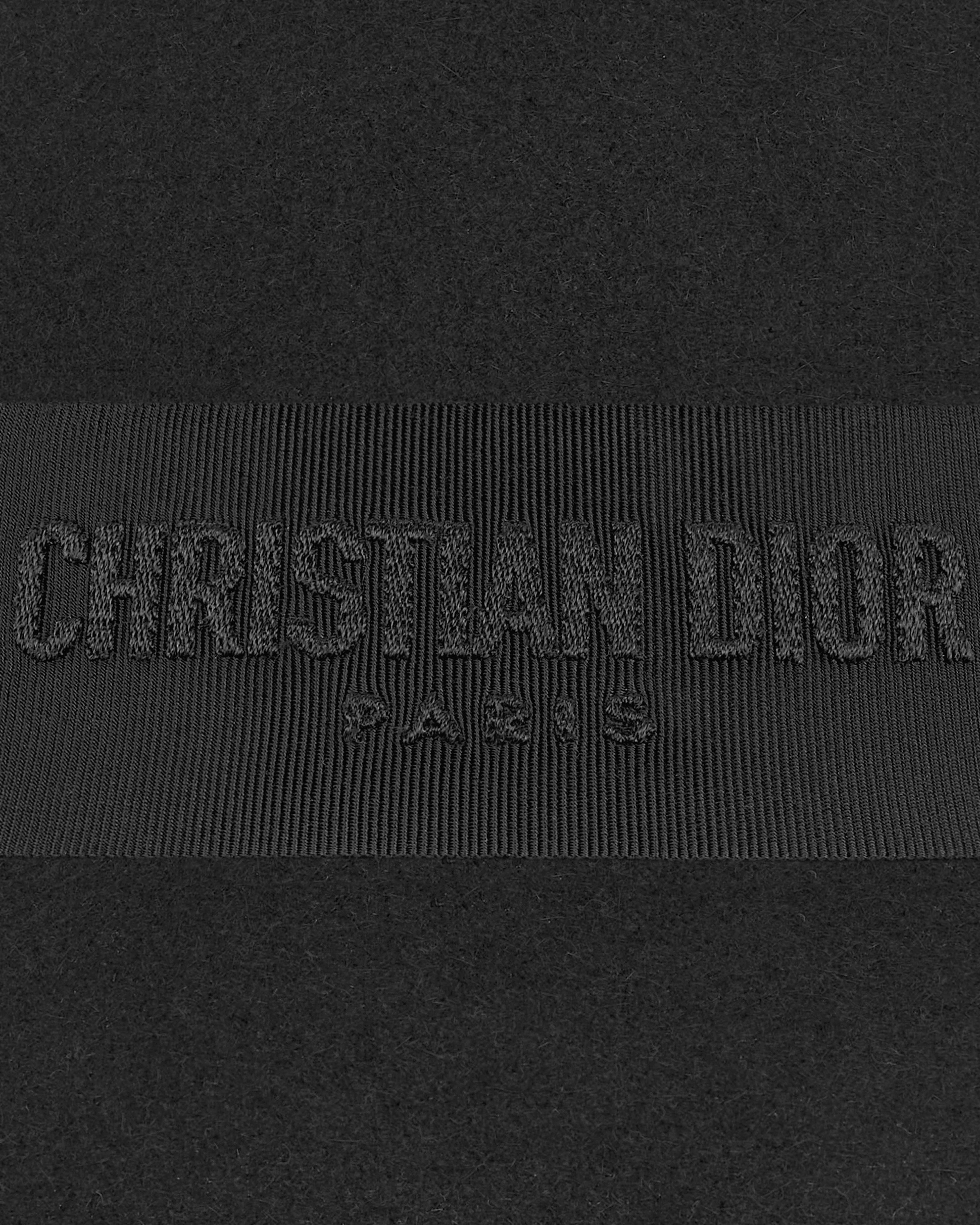 D-Tulipe Small Brim Cloche Black Rabbit Felt E09