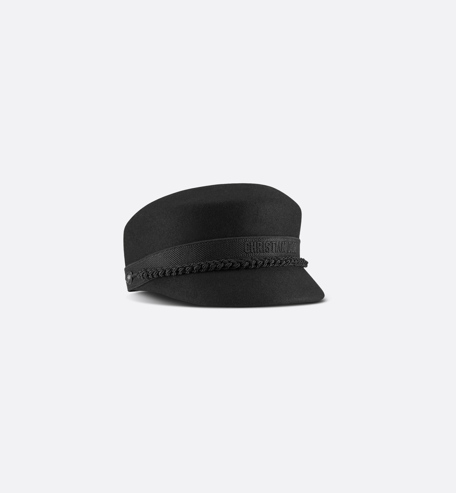 Dior Travel Cap Black Wool Felt | DIOR Dior Travel Cap Black Wool Felt | DIOR