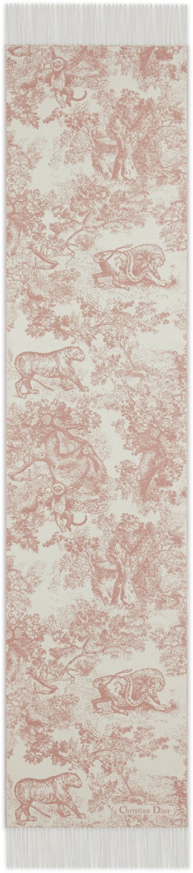Toile de Jouy Sauvage Scarf Unfolded view