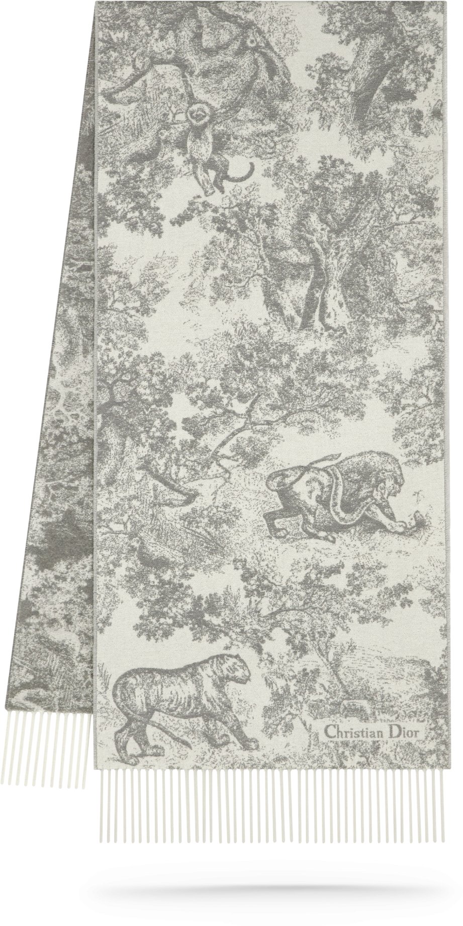 Toile de Jouy Sauvage Scarf Three quarter closed view