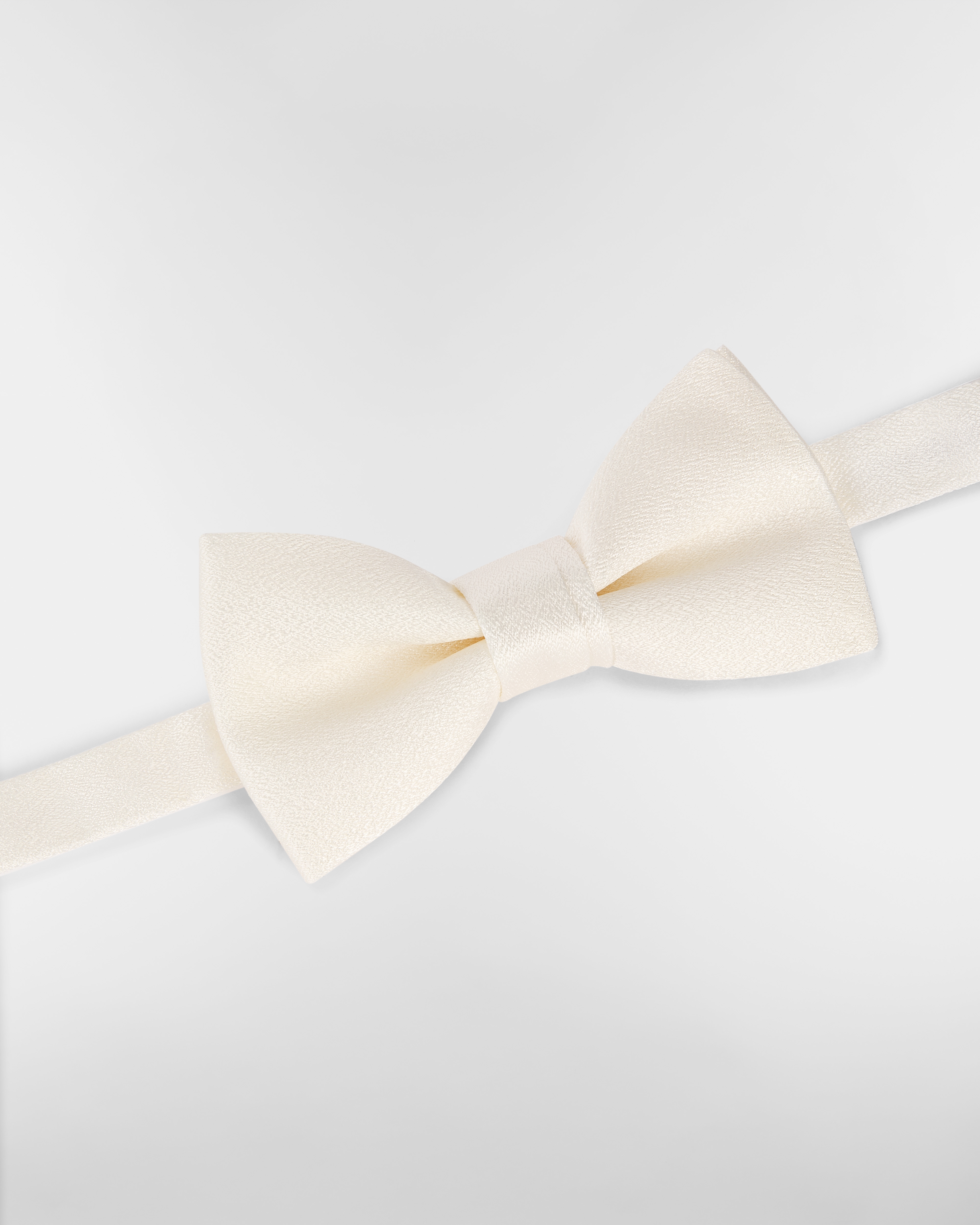 Nœud papillon Satin de soie beige E03