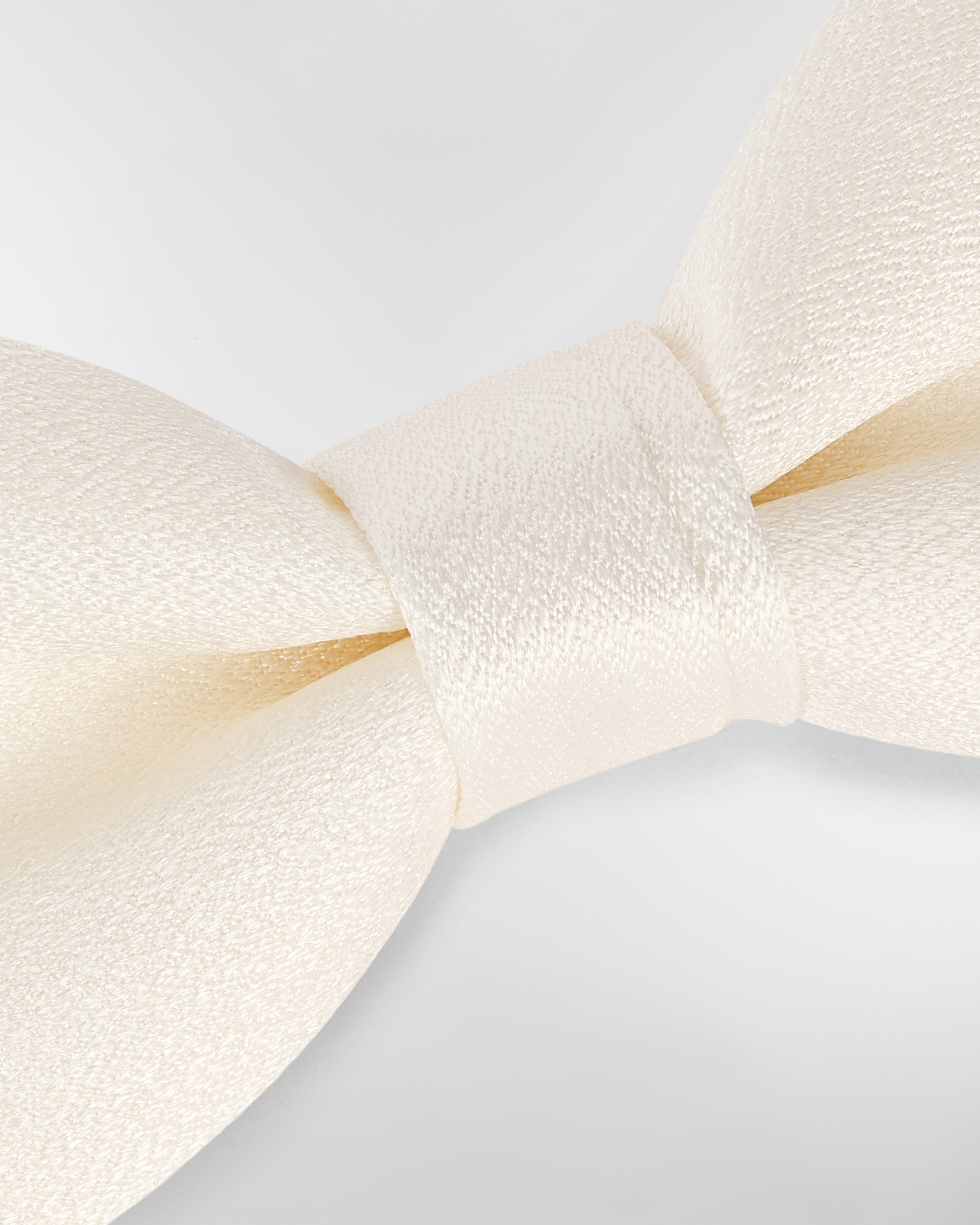 Nœud papillon Satin de soie beige E09