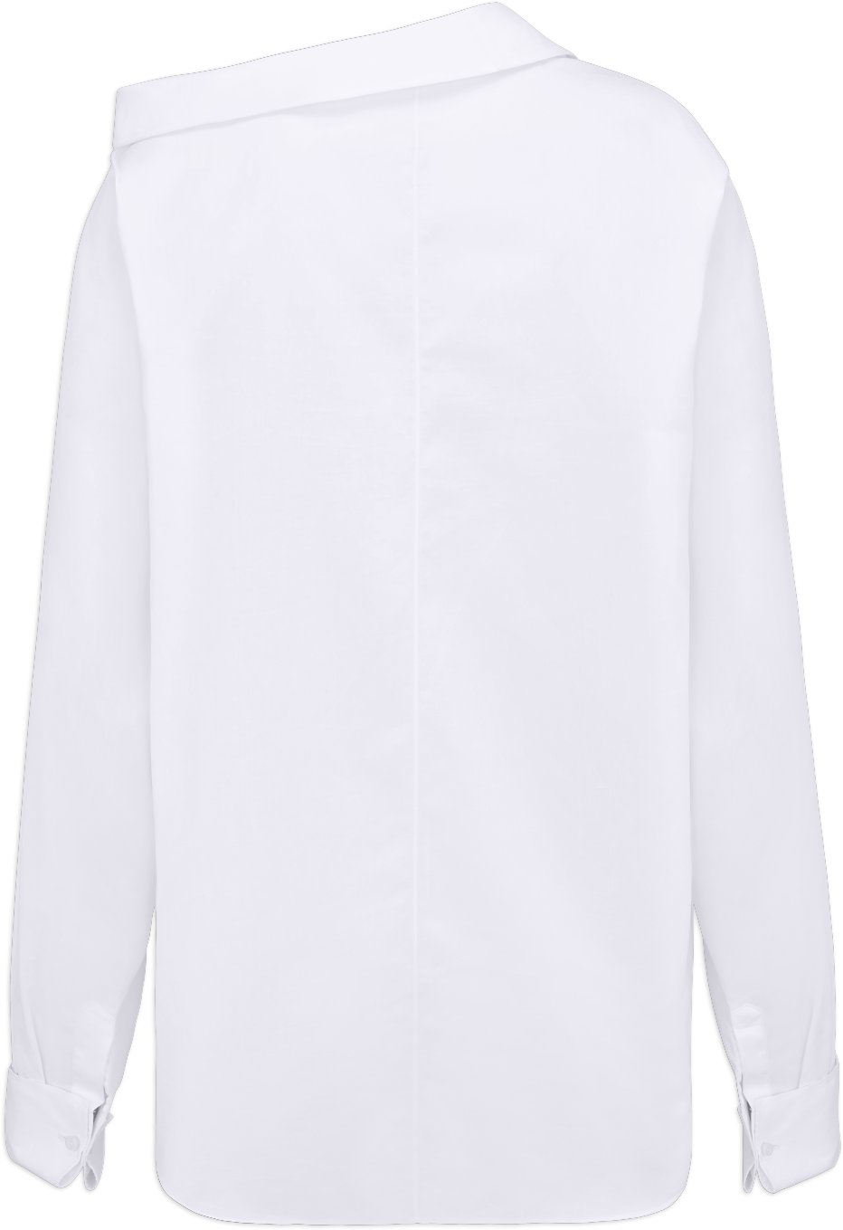 Asymmetric Shirt White Cotton Poplin | DIOR