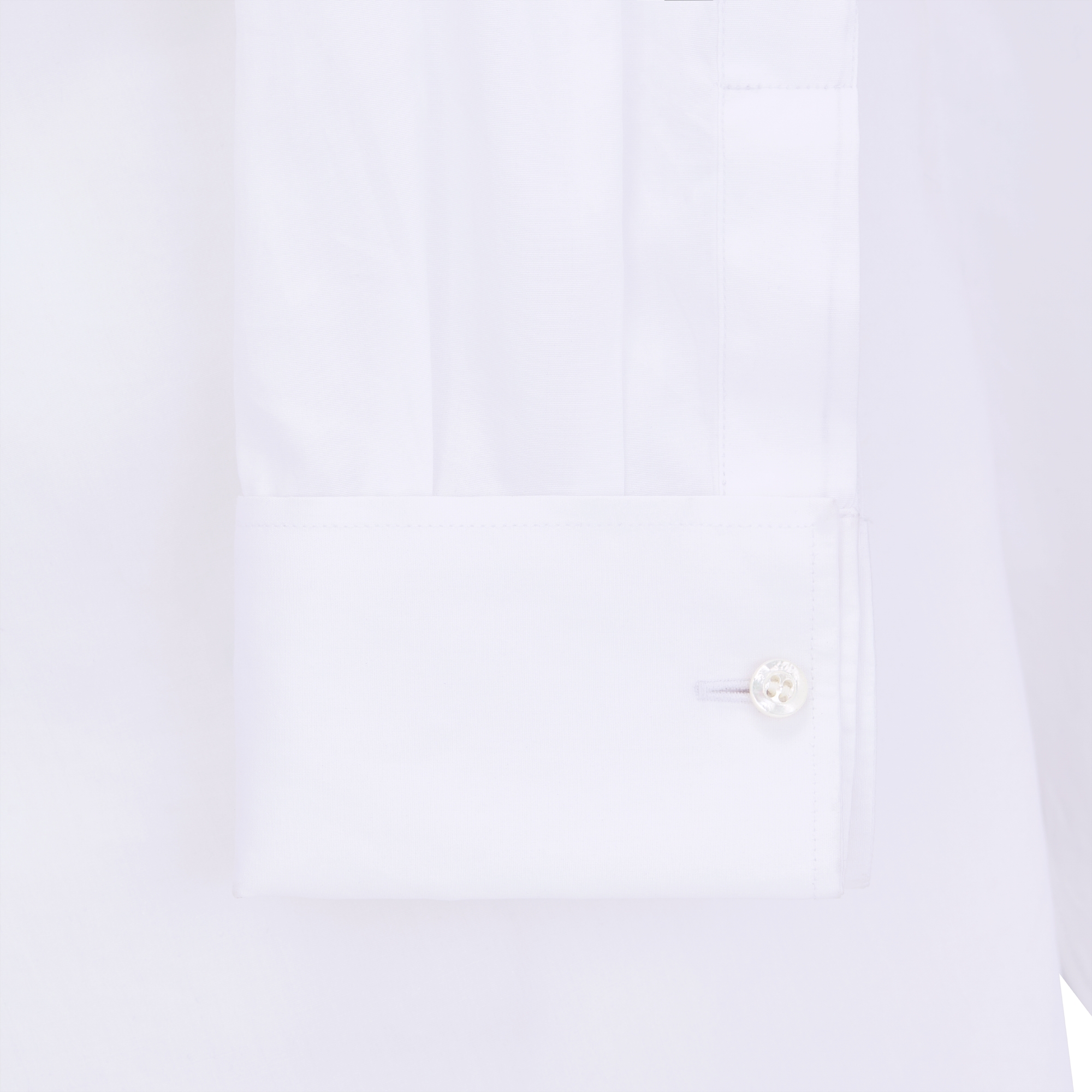 Asymmetrisches Hemd Baumwollpopelin in Weiß E09