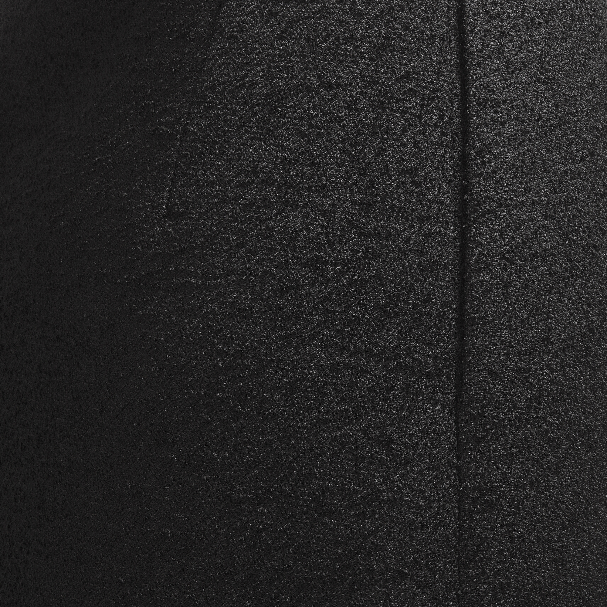 Ausgestellter Midirock Bouclé aus Schur- und Baumwollmischung in Schwarz E09