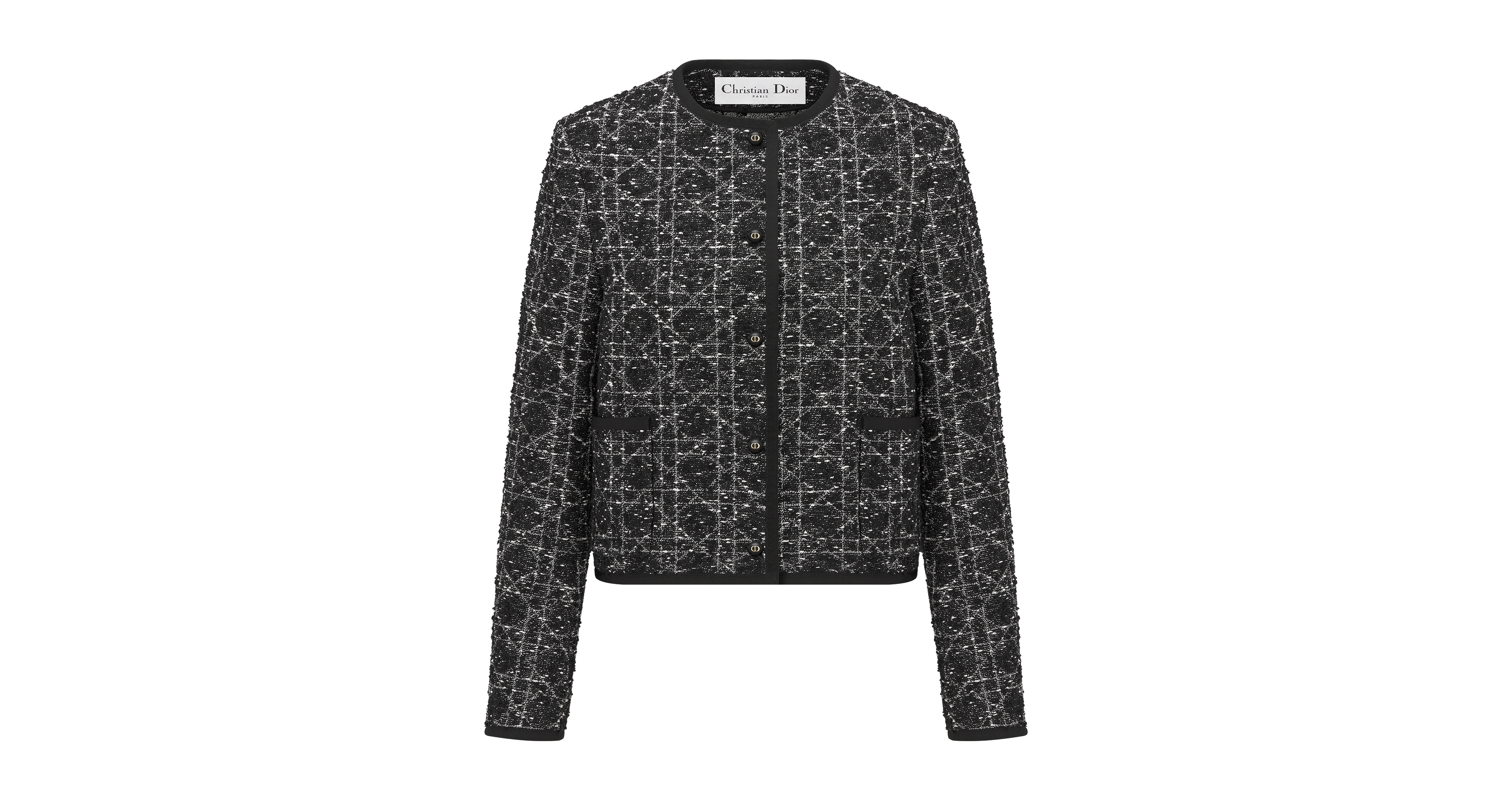 Macrocannage Cropped Jacket