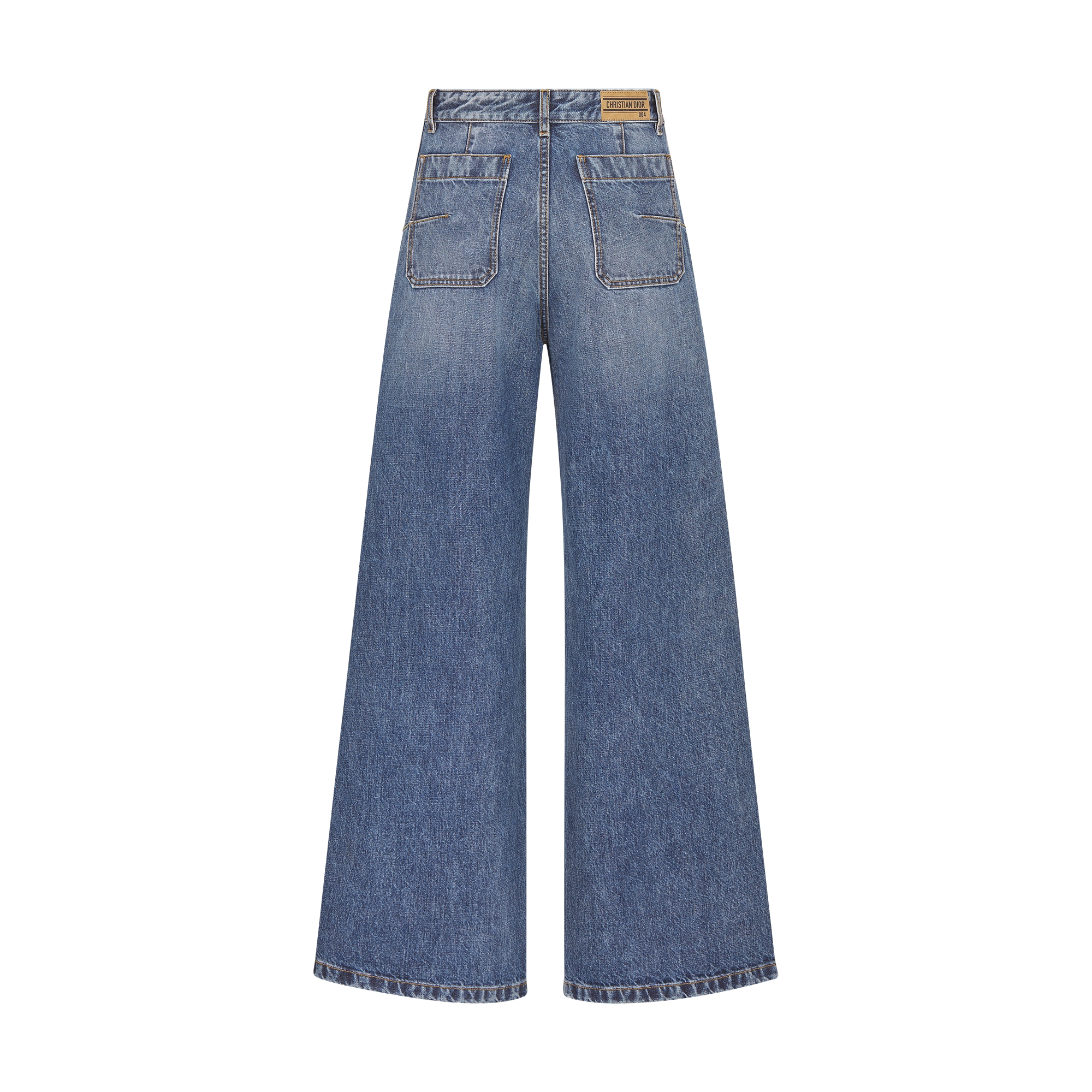 Dior 8 Flared Jeans, D04 Blue Stonewashed Cotton Denim E08