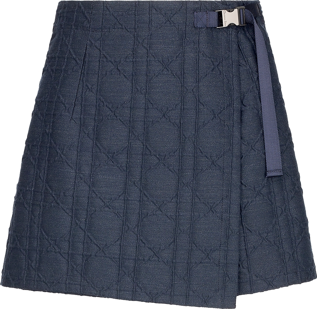 Christian Dior CD ボタン スコート  コットンキャンバス Christian Dior CD ボタン スコート コットンキャンバス パンツ