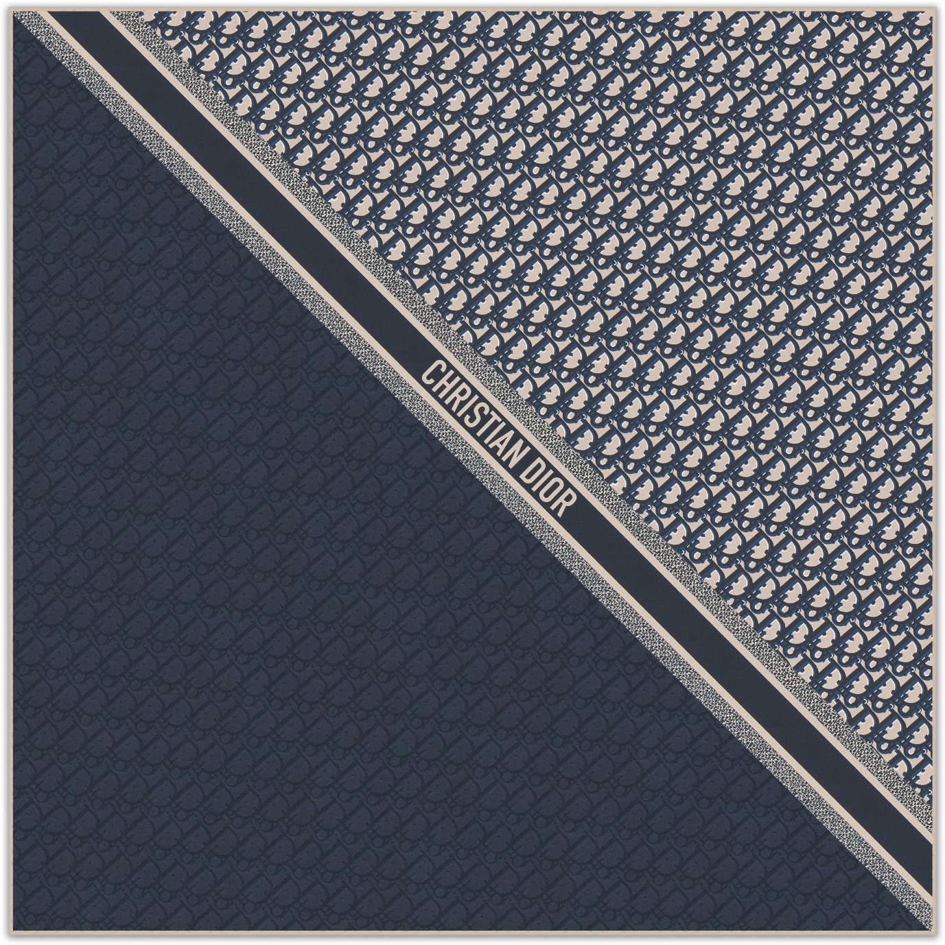 Dior Oblique 70 Square Scarf Front view