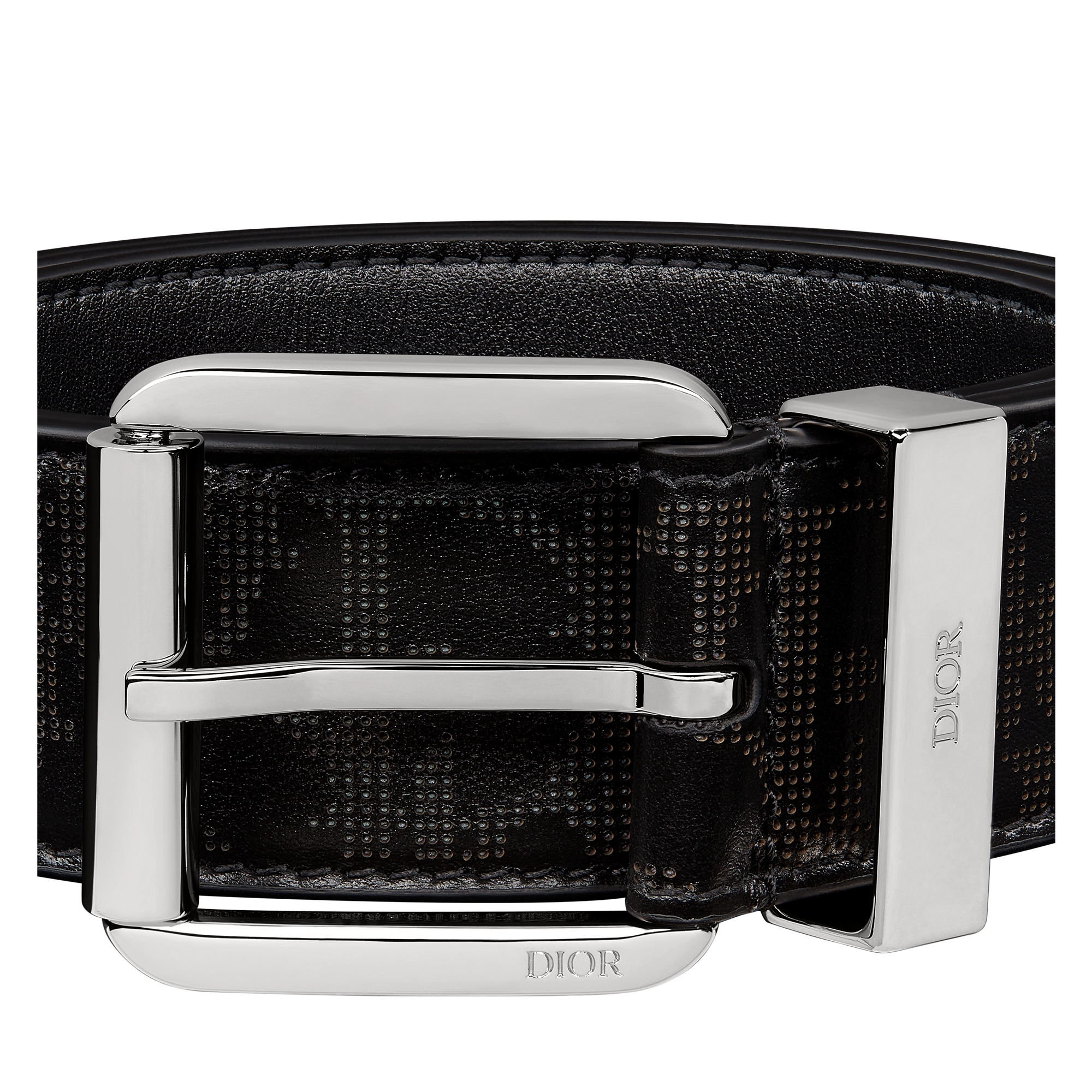 Belt Black Dior Oblique Galaxy Leather, 35 MM E09