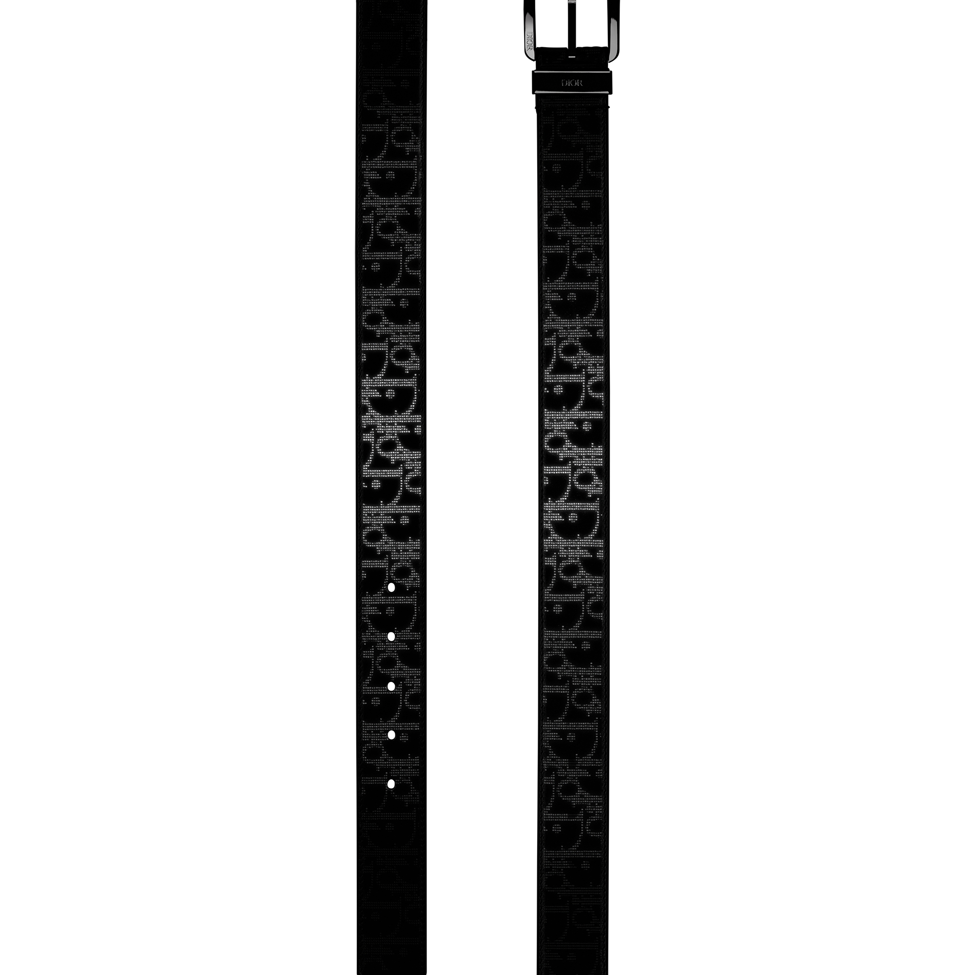 Belt Black Dior Oblique Galaxy Leather, 35 MM E12