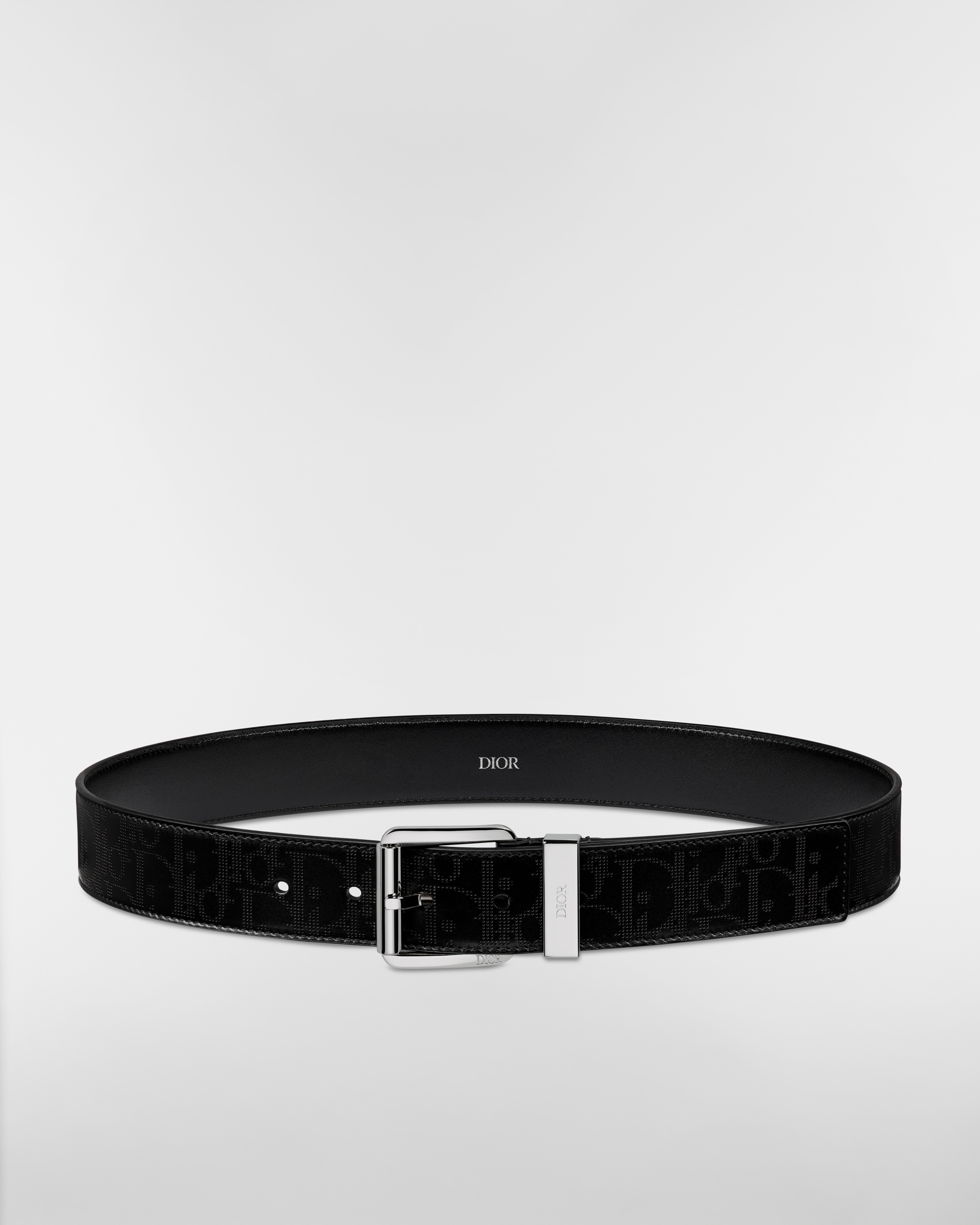 Belt Black Dior Oblique Galaxy Leather, 35 MM E01