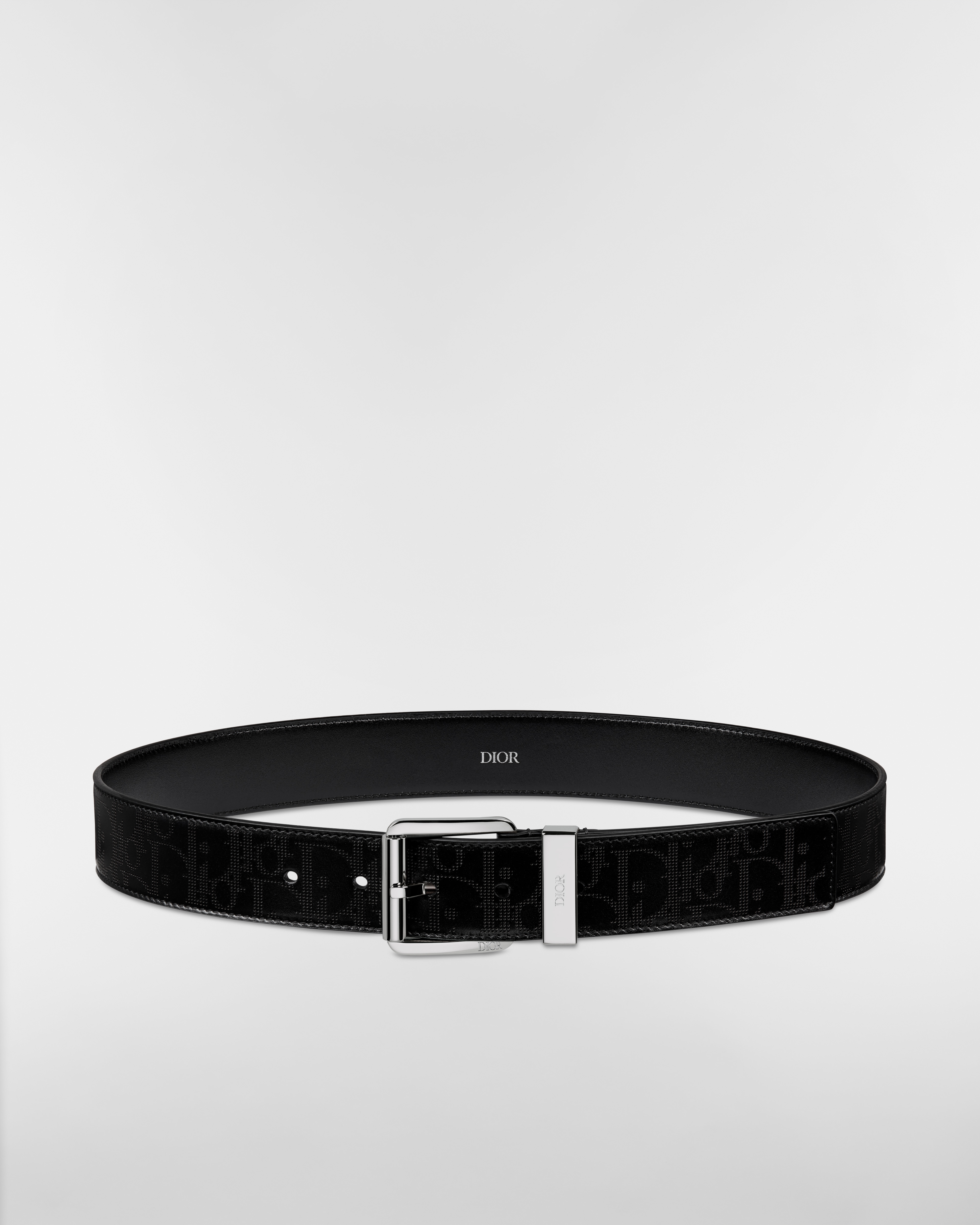Belt Black Dior Oblique Galaxy Leather, 35 MM E01