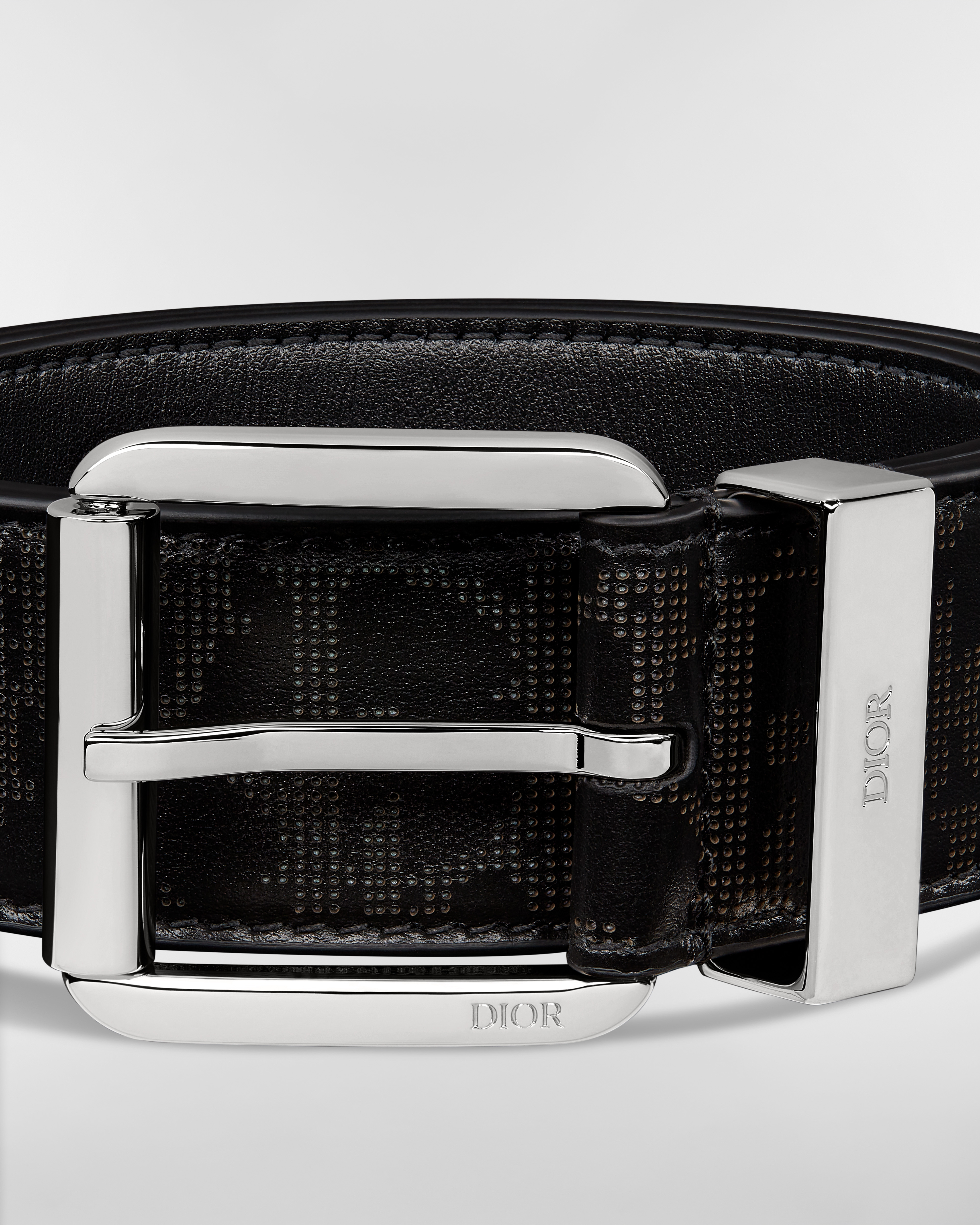 Belt Black Dior Oblique Galaxy Leather, 35 MM E09