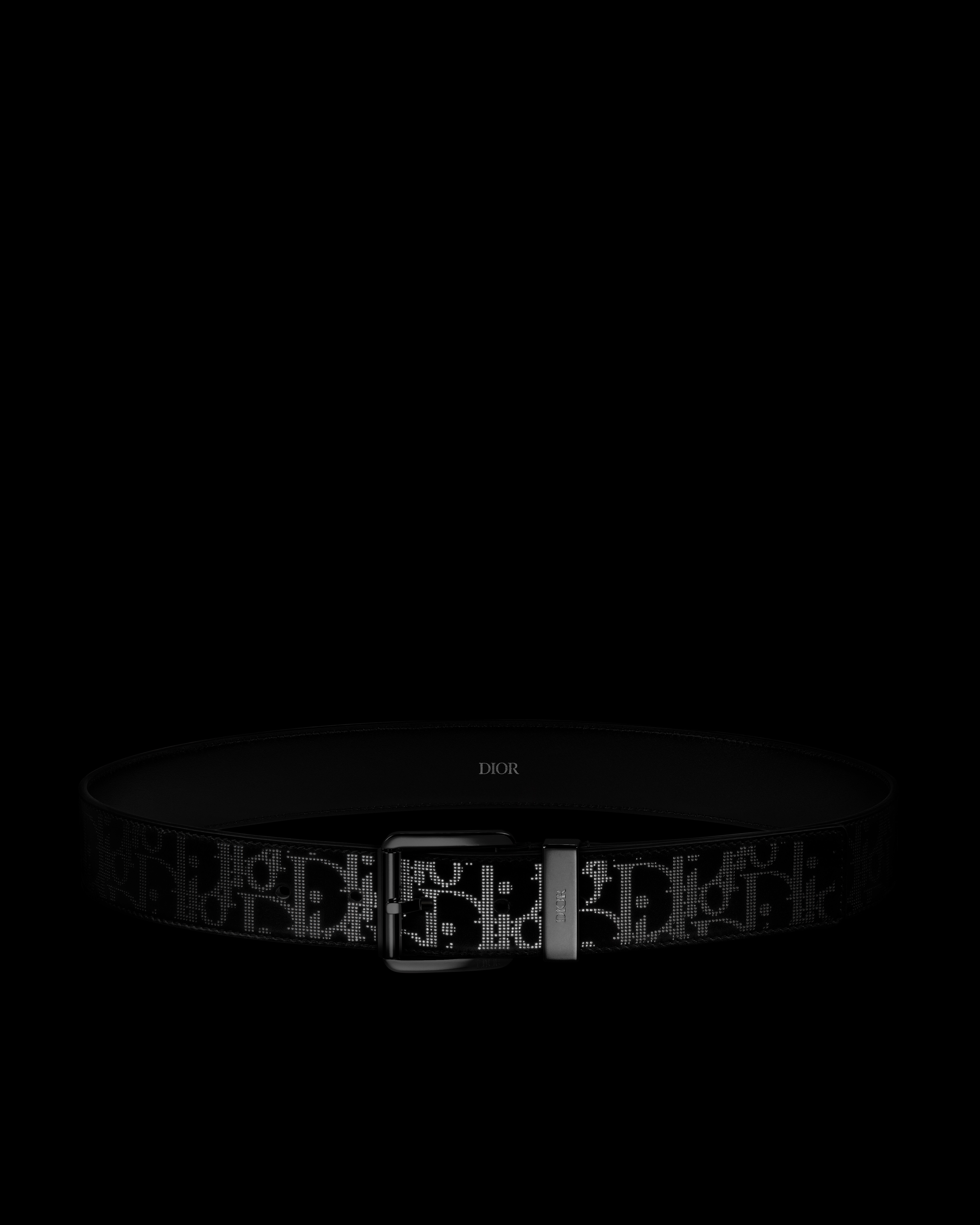 Belt Black Dior Oblique Galaxy Leather, 35 MM E11