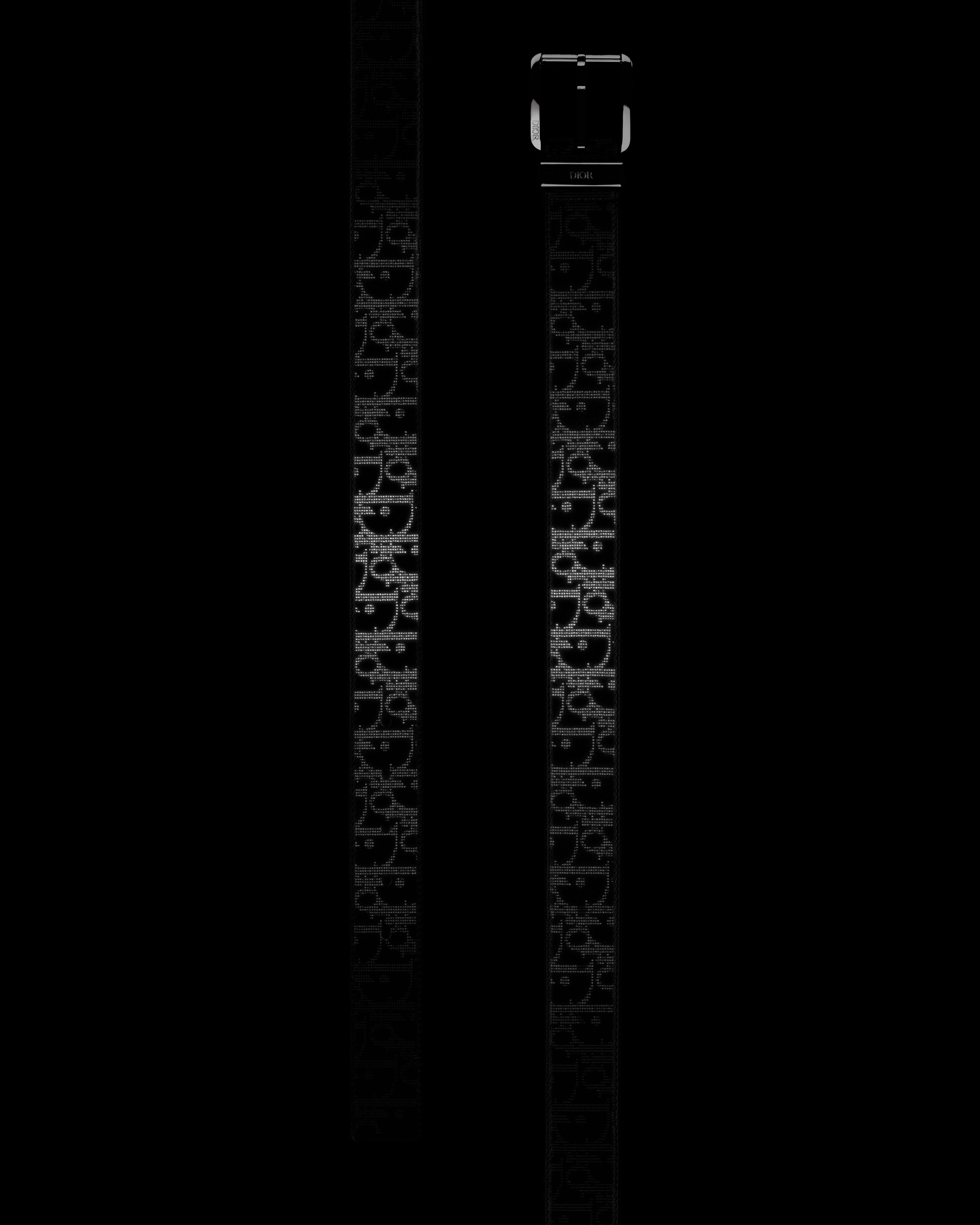 Belt Black Dior Oblique Galaxy Leather, 35 MM E12