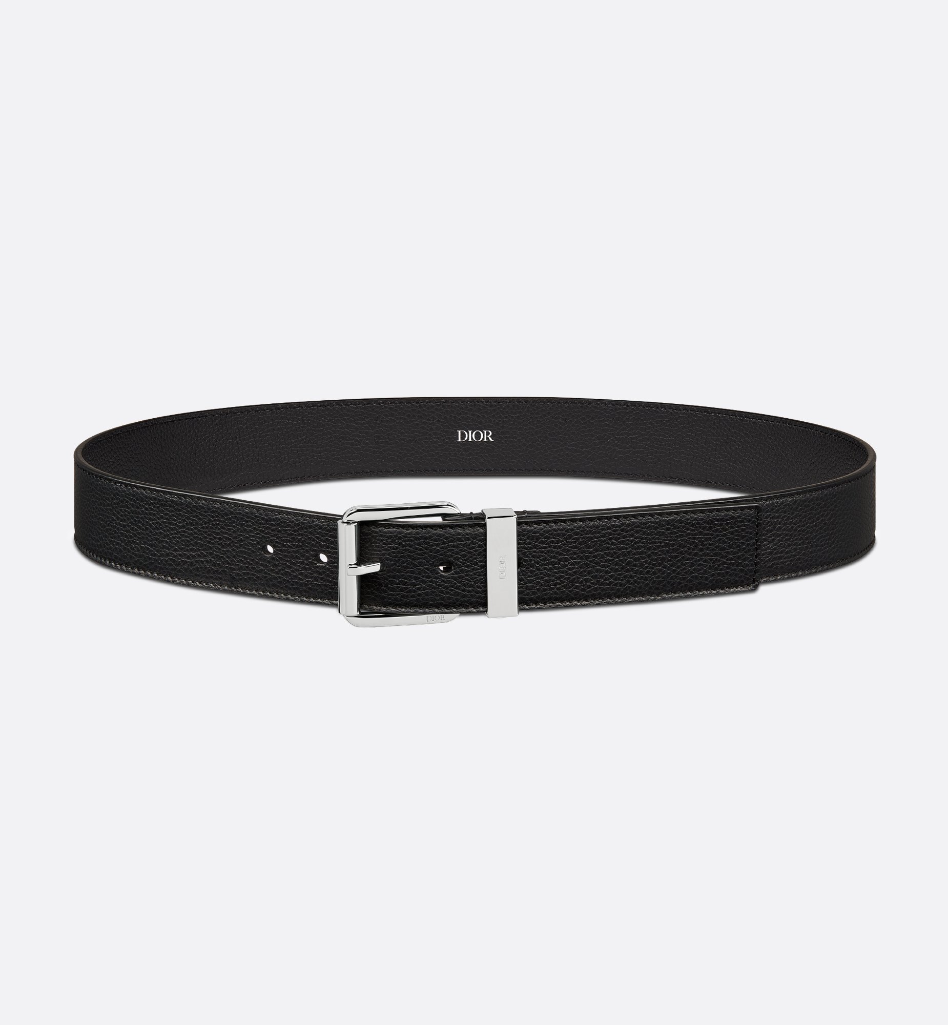 Belt Black Grained Calfskin, 35 MM | DIOR Belt Black Grained Calfskin, 35 MM | DIOR