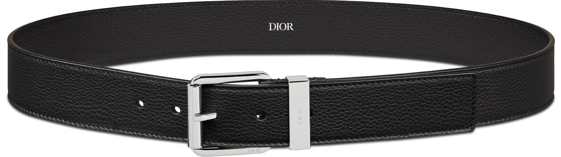 Belt Black Grained Calfskin 35 MM DIOR