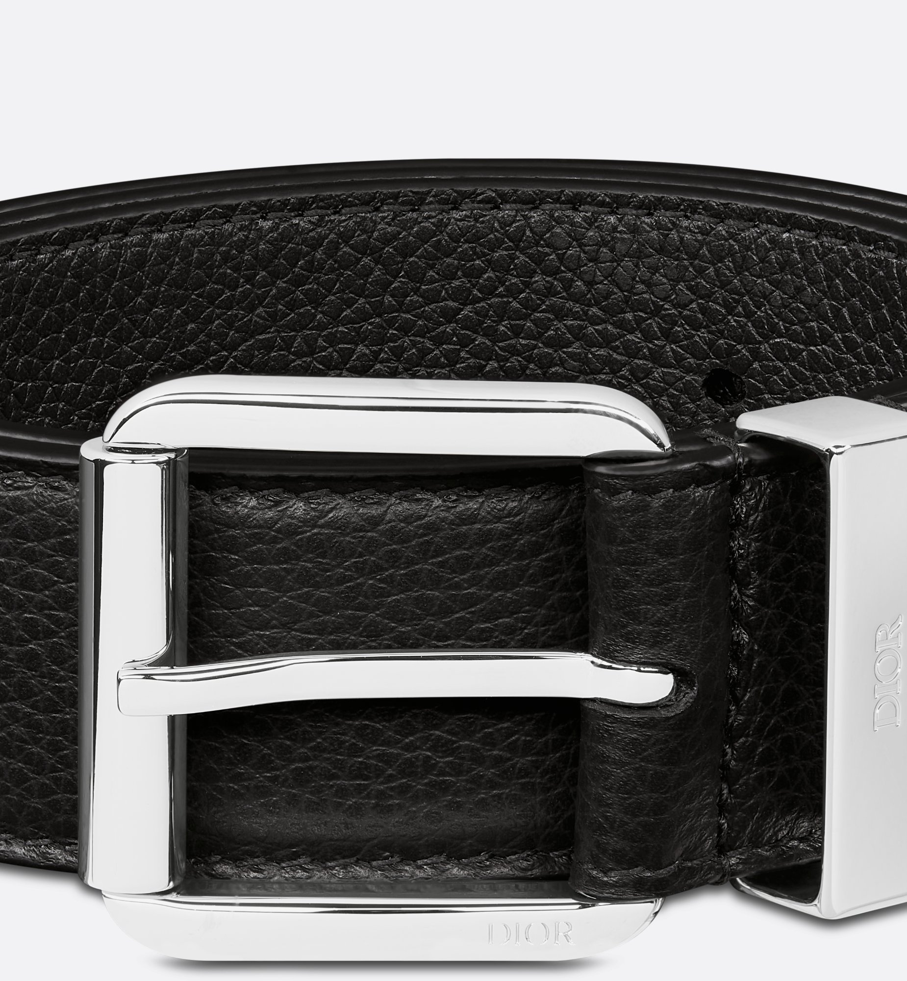 Belt Black Grained Calfskin, 35 MM | DIOR Belt Black Grained Calfskin, 35 MM | DIOR