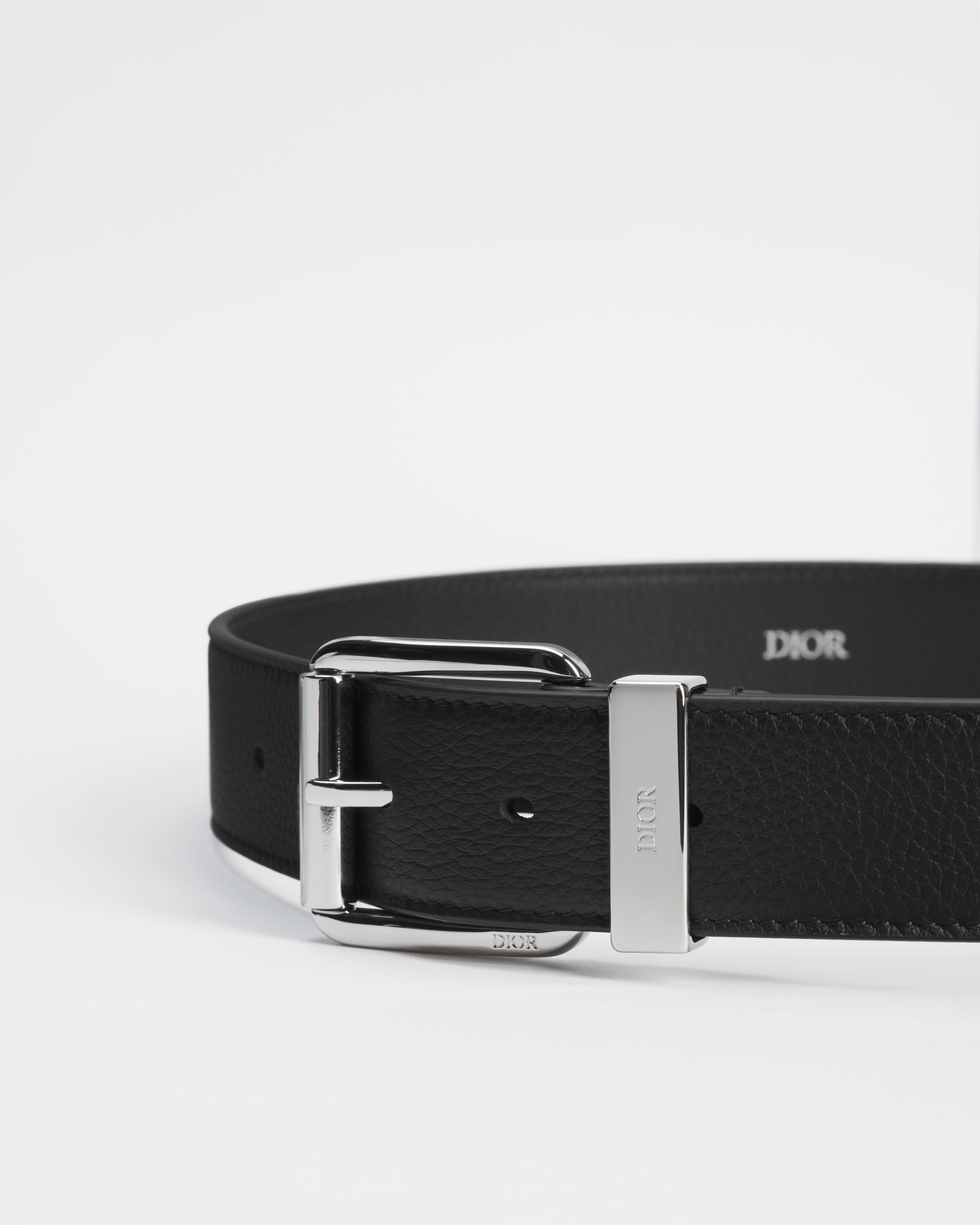 Belt Black Grained Calfskin, 35 MM E09