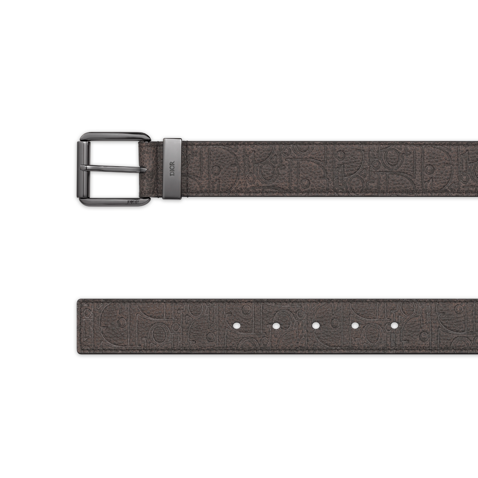 Gürtel Dior Gravity Vintage Leder in Braun, 35 mm E06