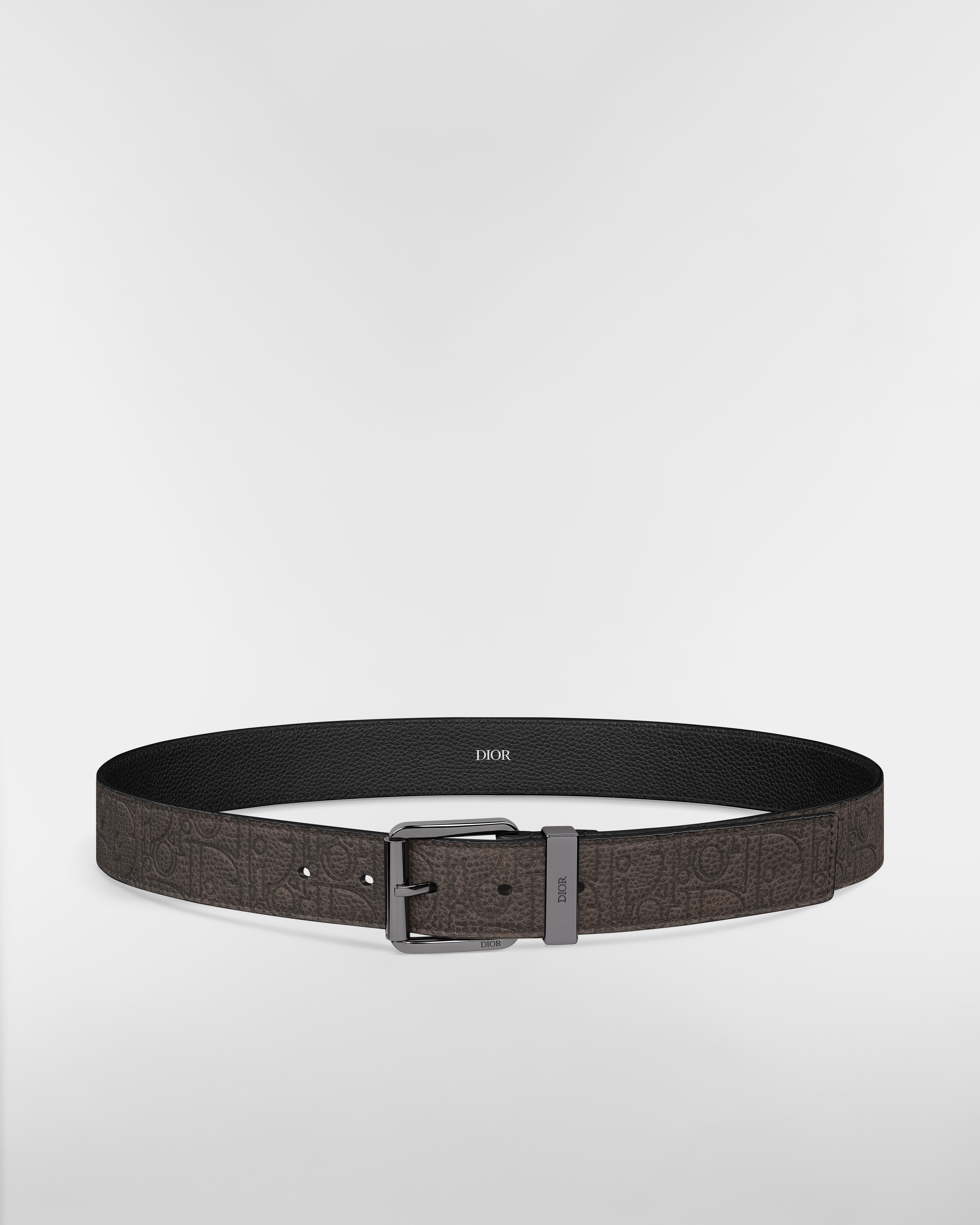Belt Brown Dior Gravity Vintage Leather, 35 MM E01