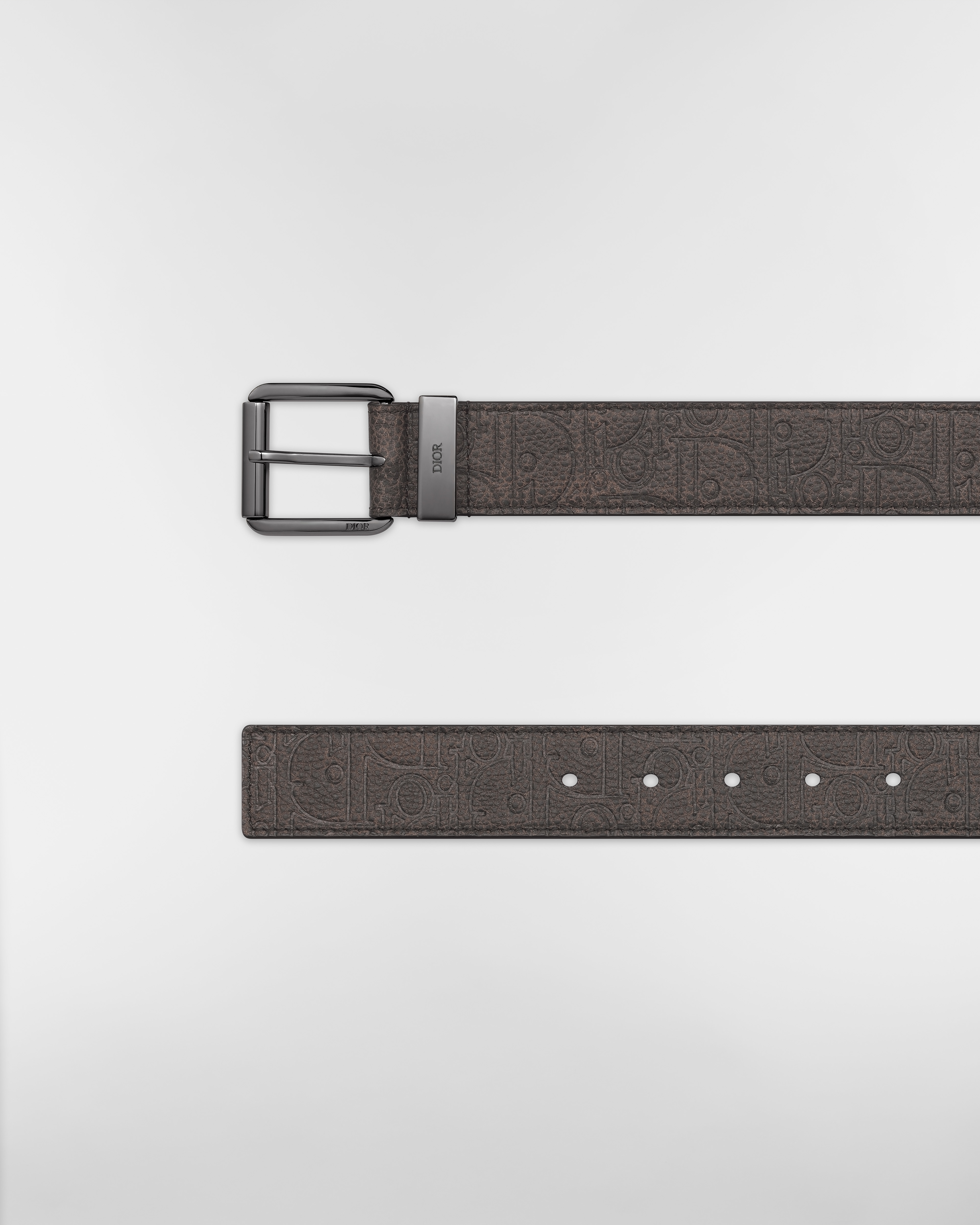 Belt Brown Dior Gravity Vintage Leather, 35 MM E06