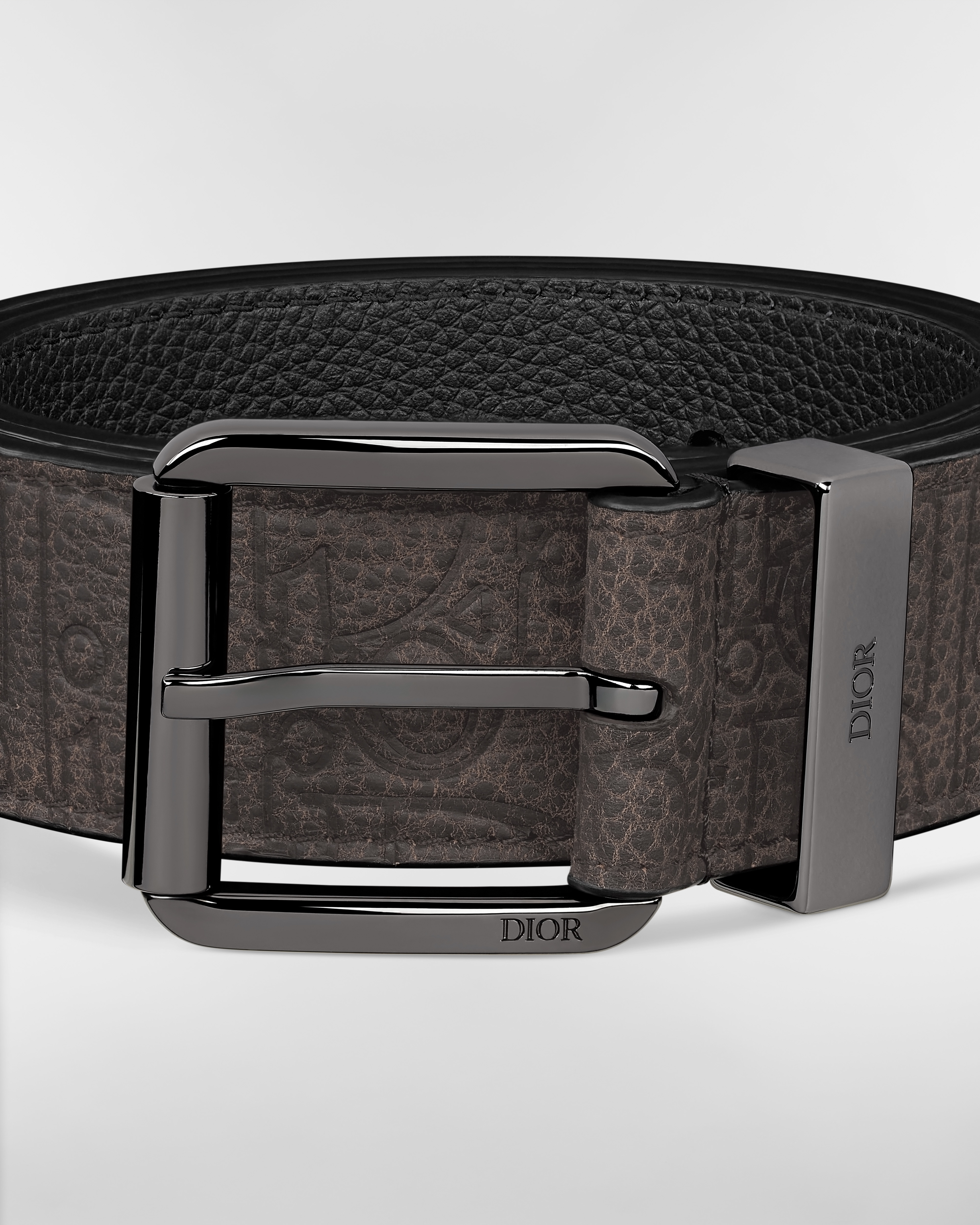 Belt Brown Dior Gravity Vintage Leather, 35 MM E09