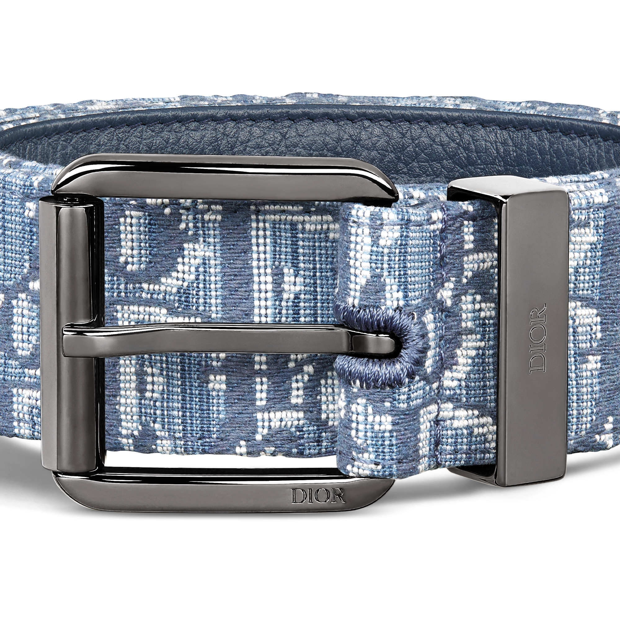 Belt Blue Dior Oblique Jacquard, 35 MM E09