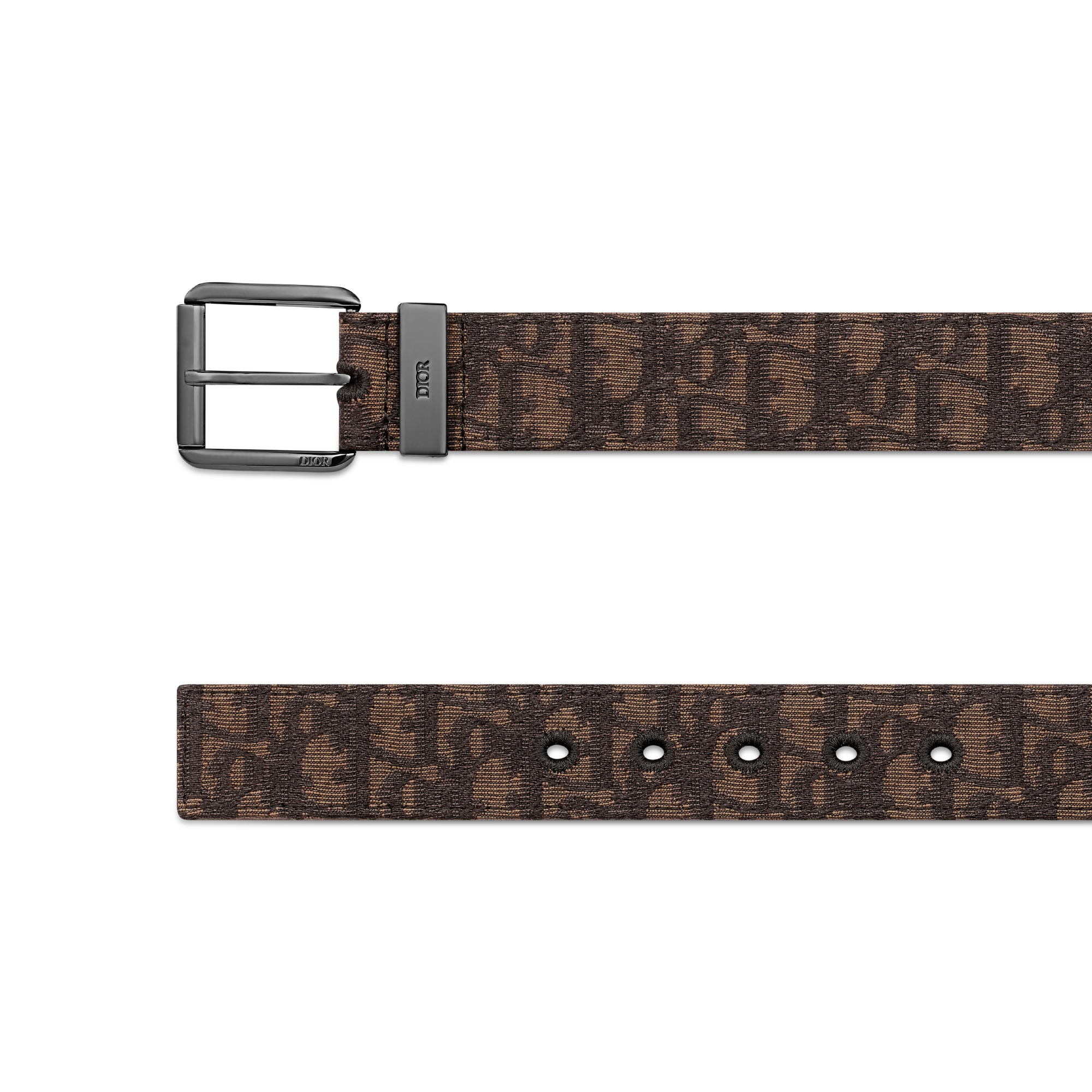 Belt Brown Dior Oblique Jacquard, 35 MM E06