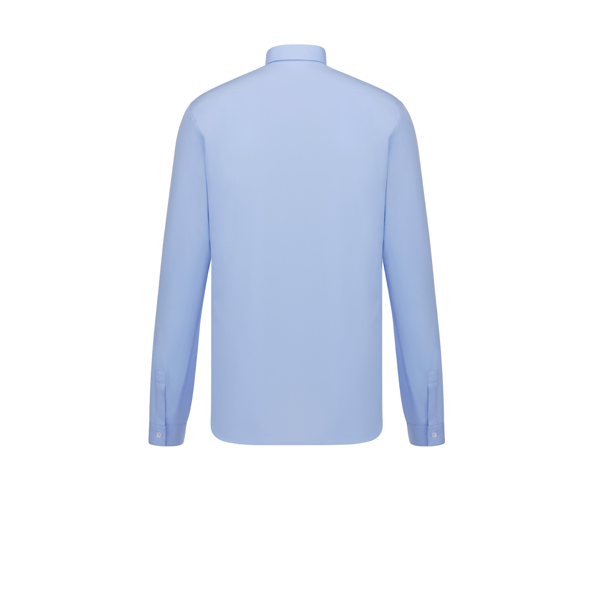 Camisa con bordado de abeja Popelina de algodón azul E08