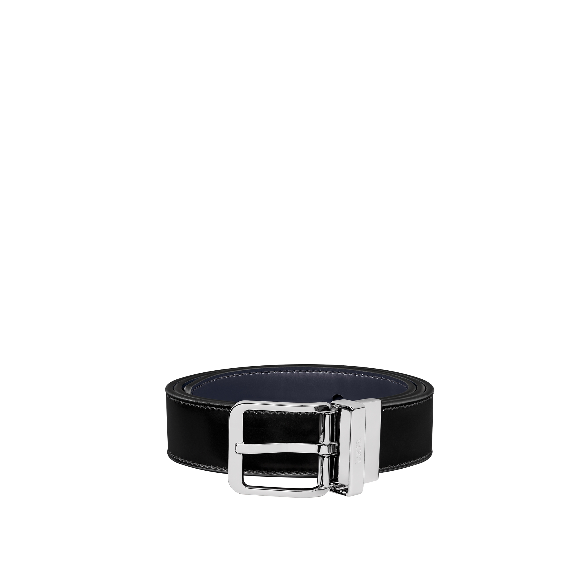 Reversible Belt Black and Navy Blue Smooth Calfskin, 30 MM E03