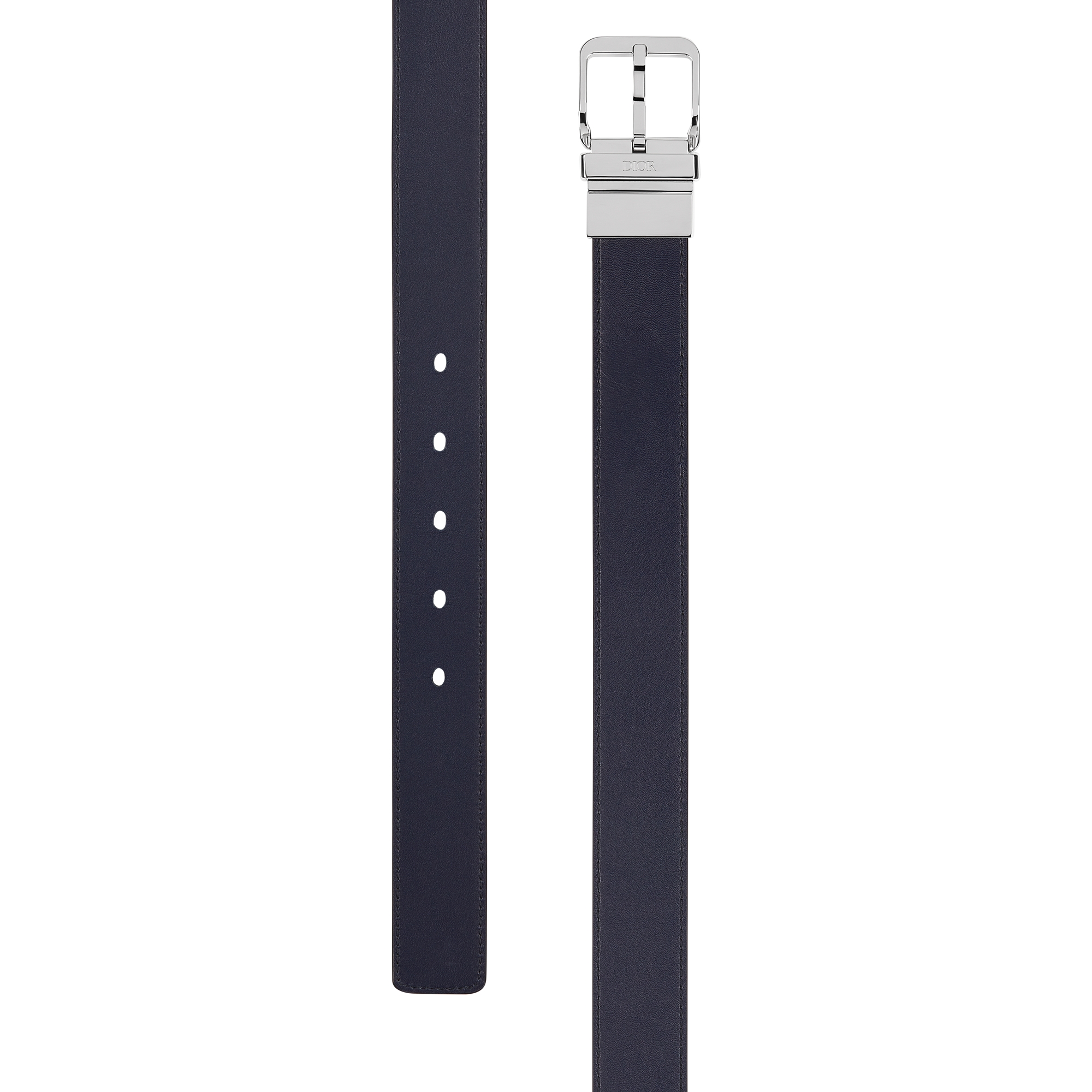 Reversible Belt Black and Navy Blue Smooth Calfskin, 30 MM E11