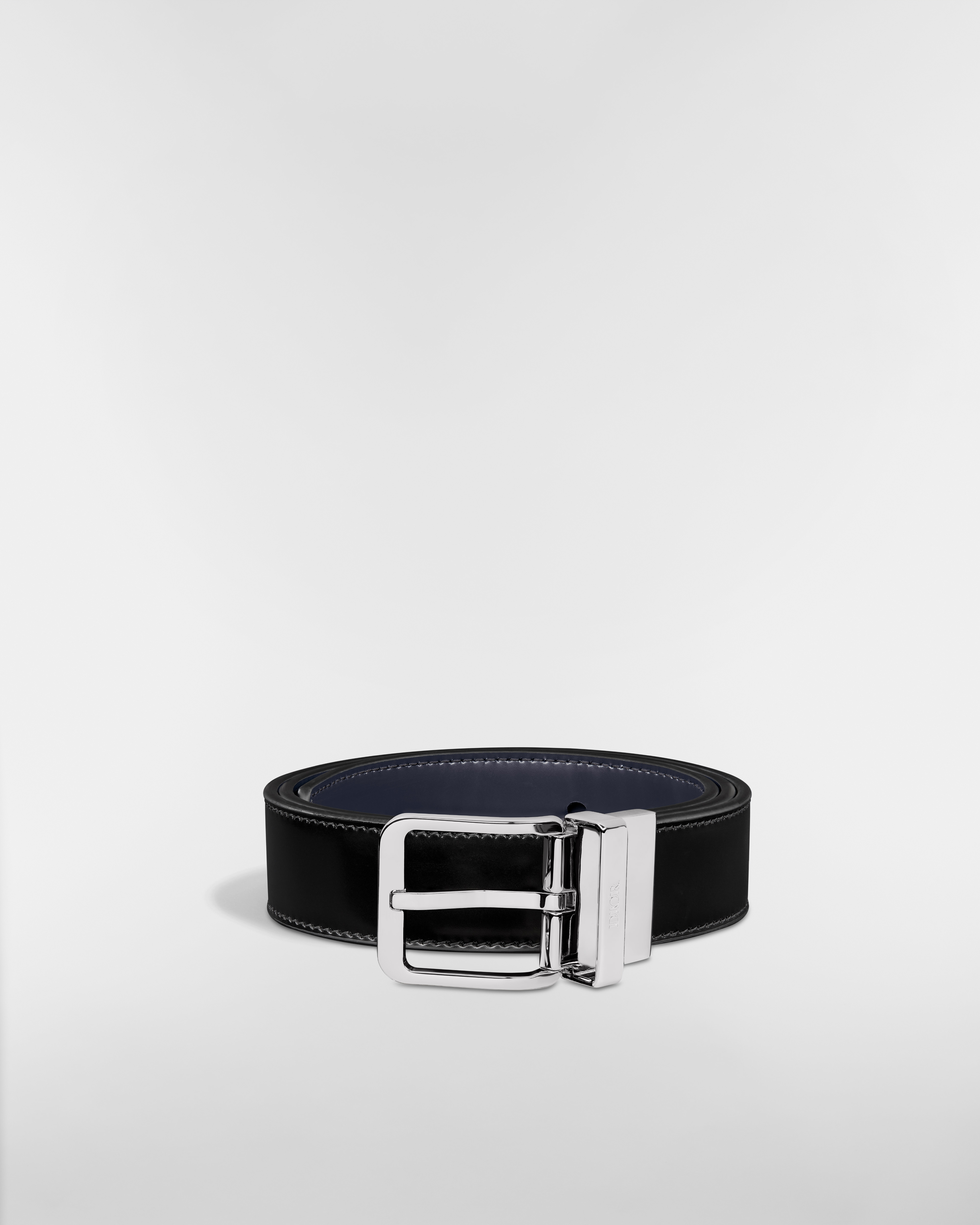 Reversible Belt Black and Navy Blue Smooth Calfskin, 30 MM E03