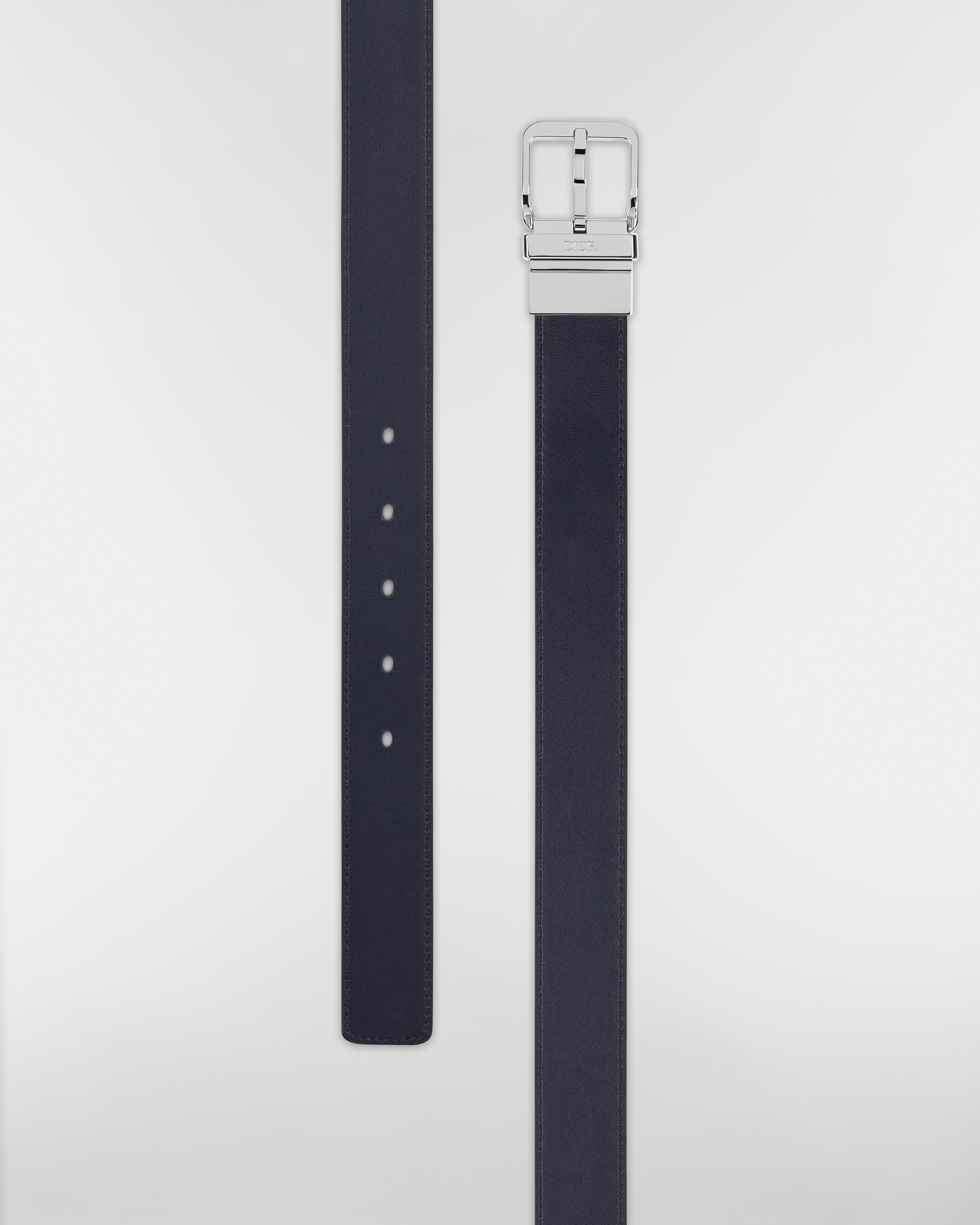 Reversible Belt Black and Navy Blue Smooth Calfskin, 30 MM E11