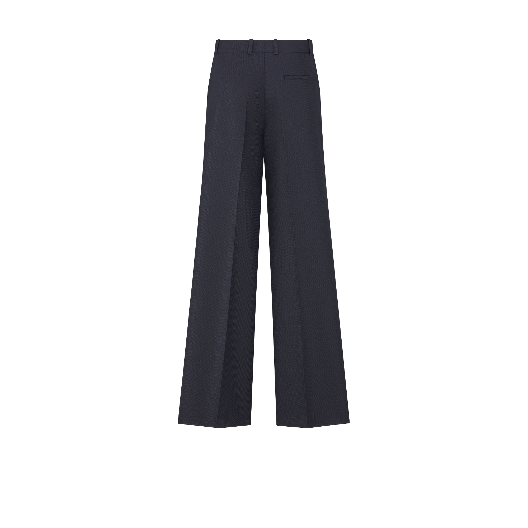 フレアパンツ バージンウール & シルク グレインドプードル E08