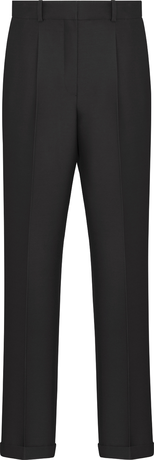 Black fitted pants best sale