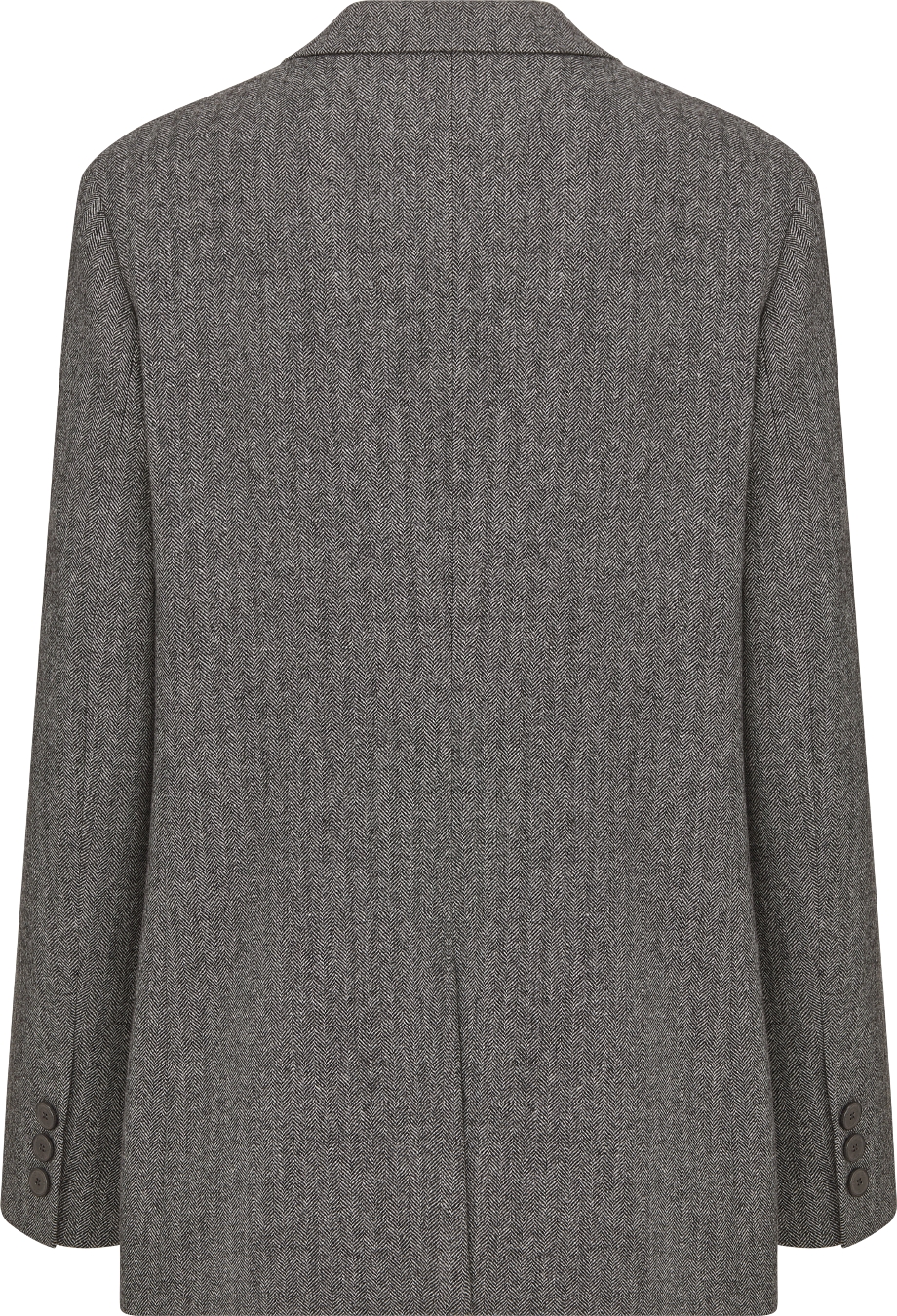 Blazer Gray Wool with Herringbone Motif | DIOR