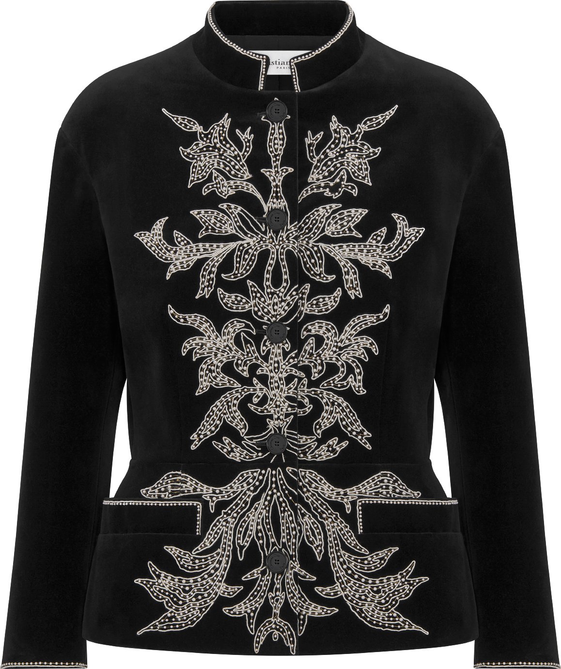 Velvet fitted jacket on sale