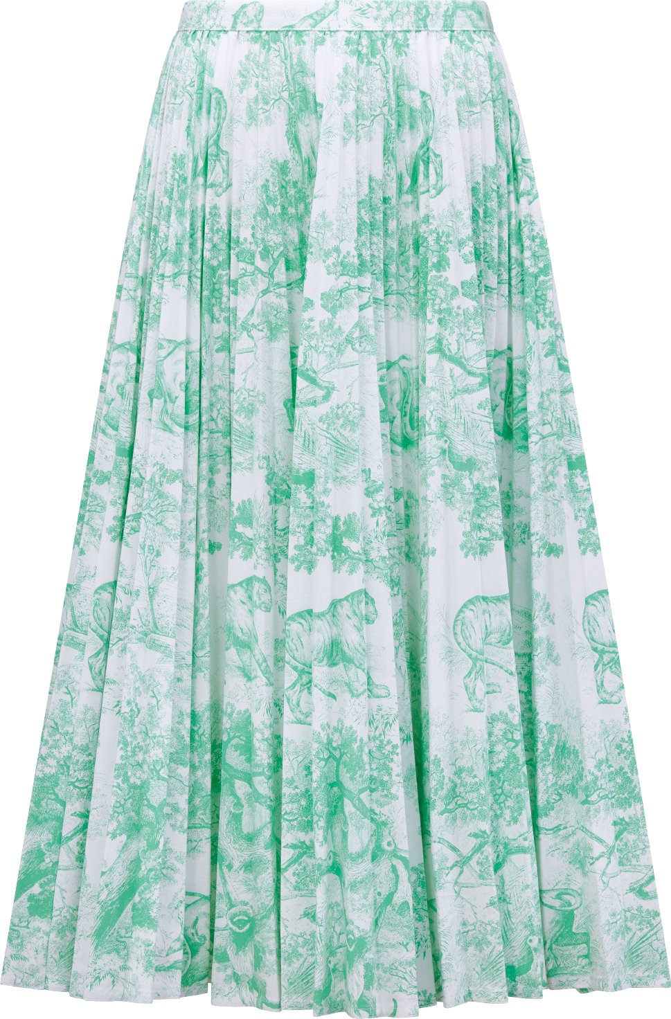 Dioriviera Pleated Mid Length Skirt