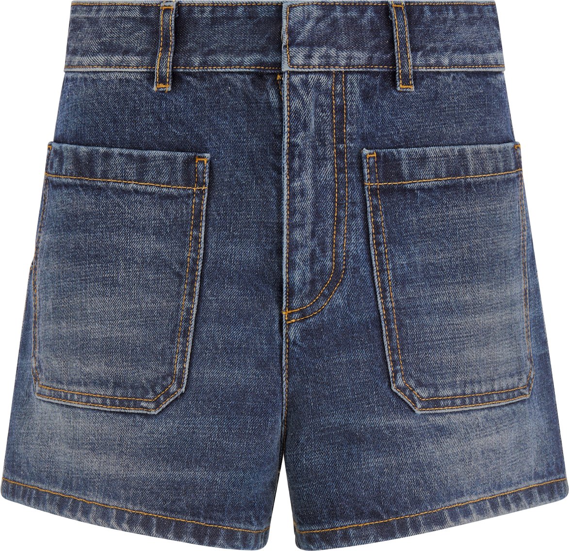 DIOR Shorts Blue Stonewashed Cotton Denim Size 36 Women