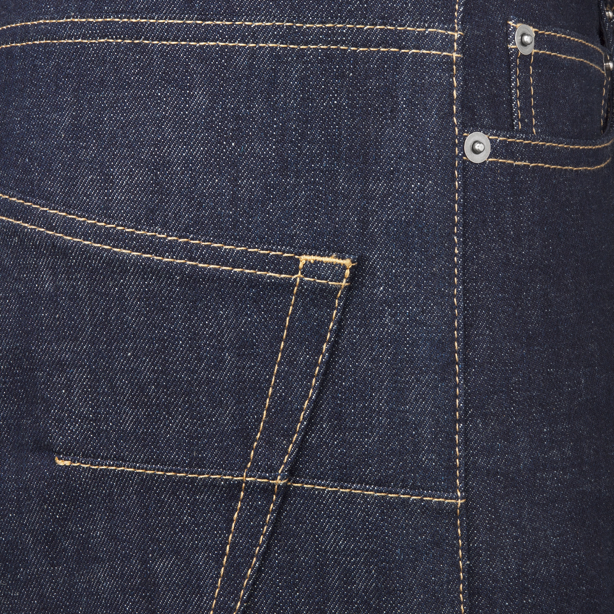 보이프렌드 진 블루 코튼 데님 & 내부 Dior Oblique E09