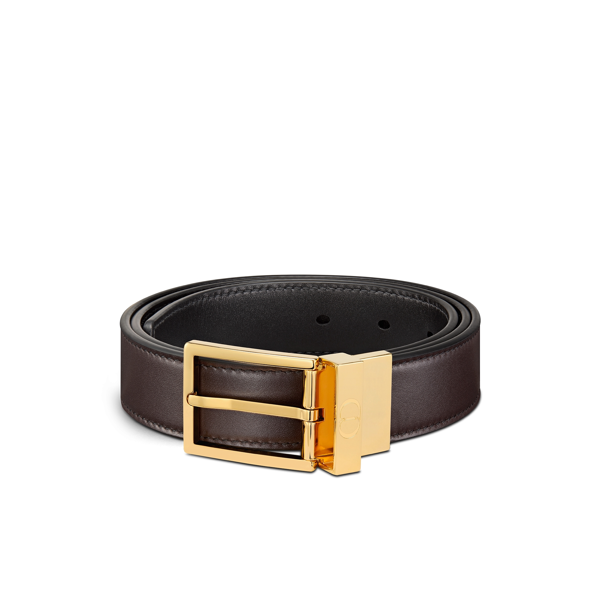 Reversible Belt Black and Brown Smooth Calfskin, 30 MM E03