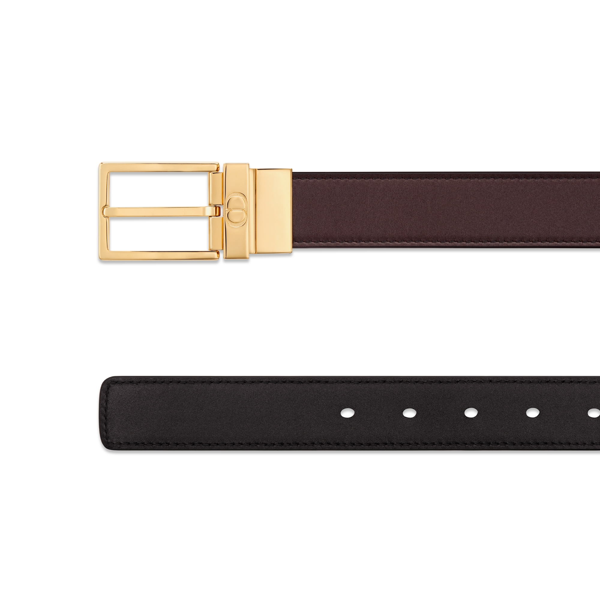 Reversible Belt Black and Brown Smooth Calfskin, 30 MM E06