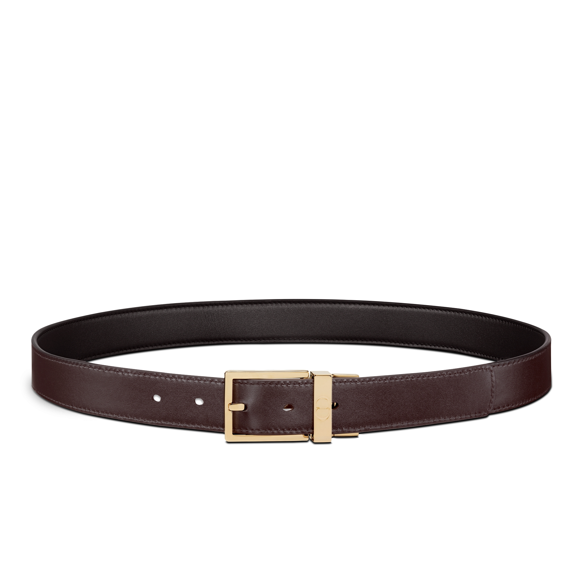 Reversible Belt Black and Brown Smooth Calfskin, 30 MM E07