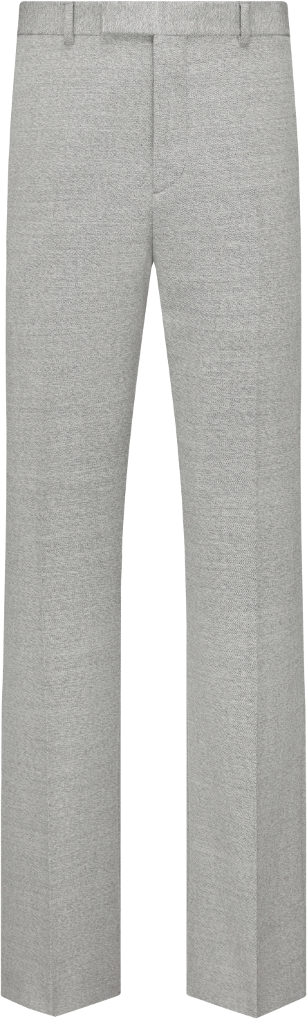 Pantalon de deporte estilo sastre con etiqueta Christian Dior Couture Sarga de lana virgen blanca DIOR