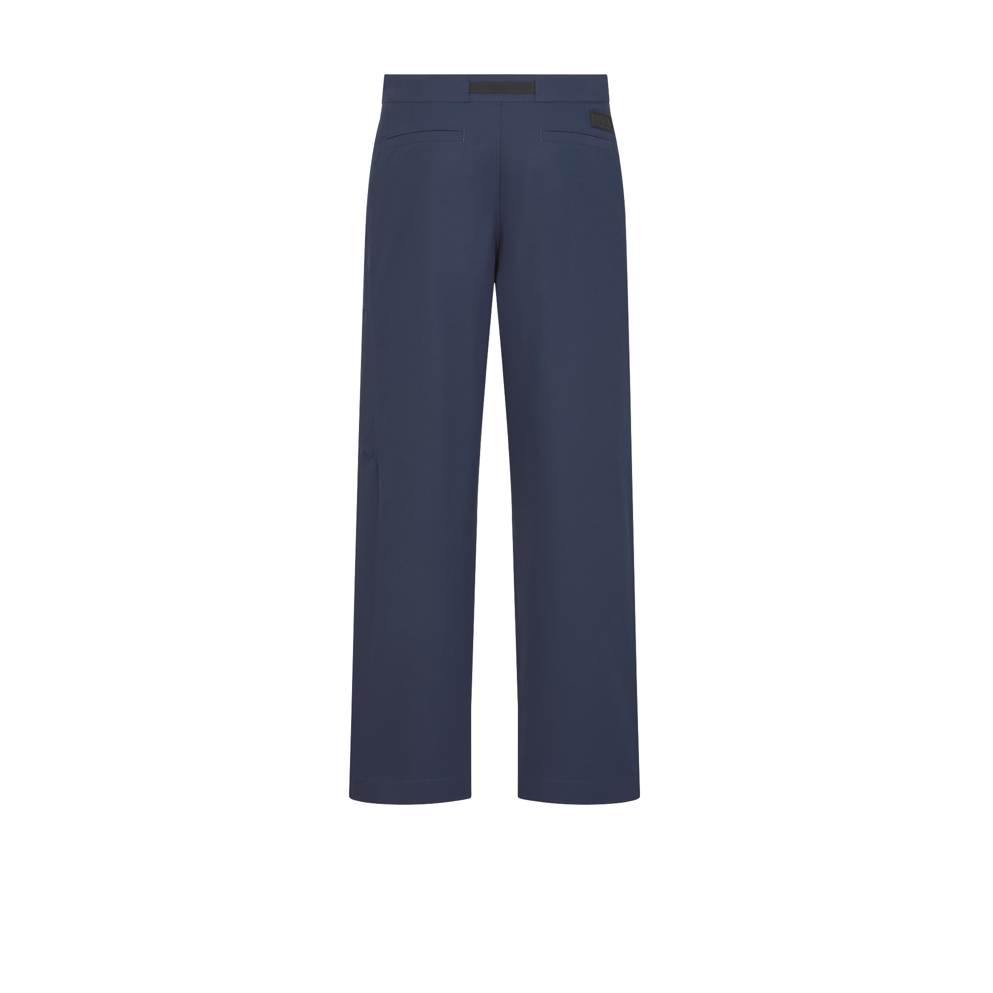 Pantalon cargo à poche Saddle Ottoman de coton mélangé bleu marine E08