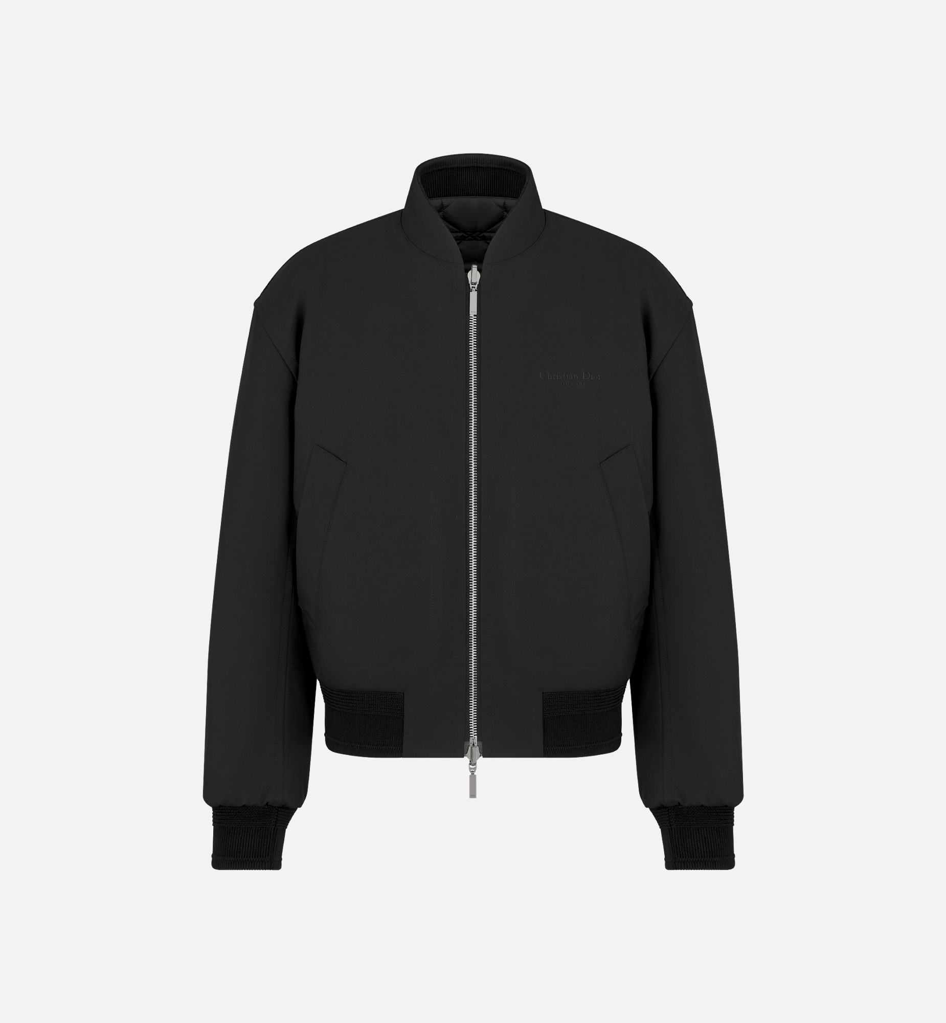 Christian Dior Couture Reversible Jacket Black Blended Christian Dior Couture Reversible Jacket Black Blended