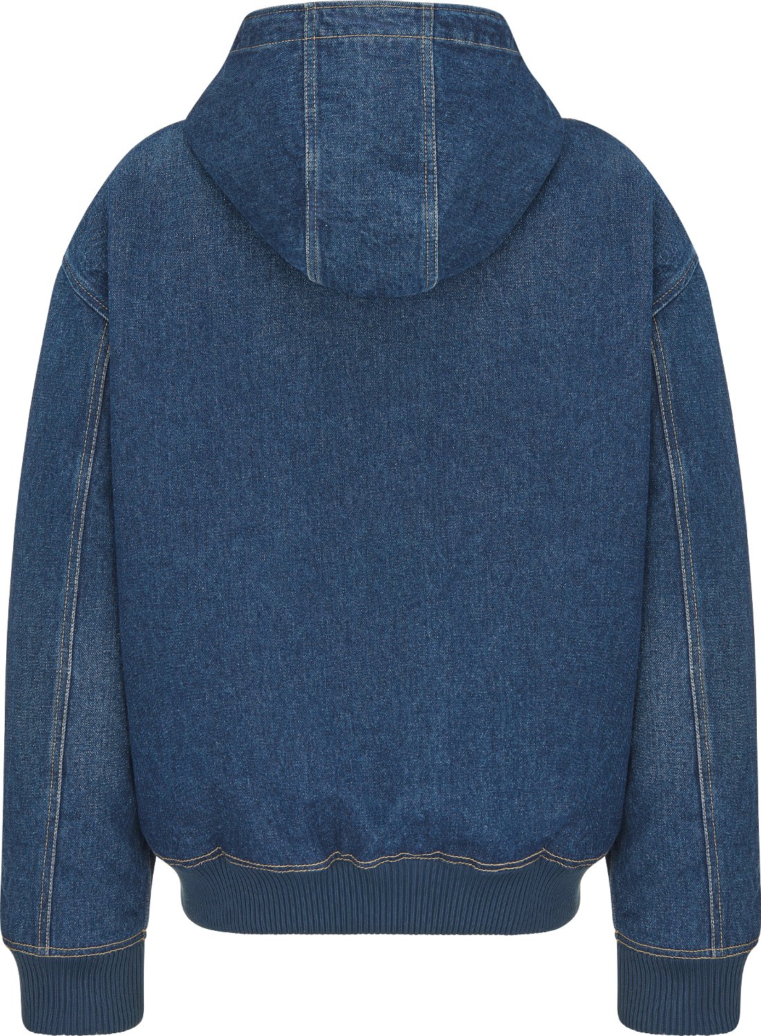Christian Dior Tag Hooded Jacket Blue Cotton Denim DIOR