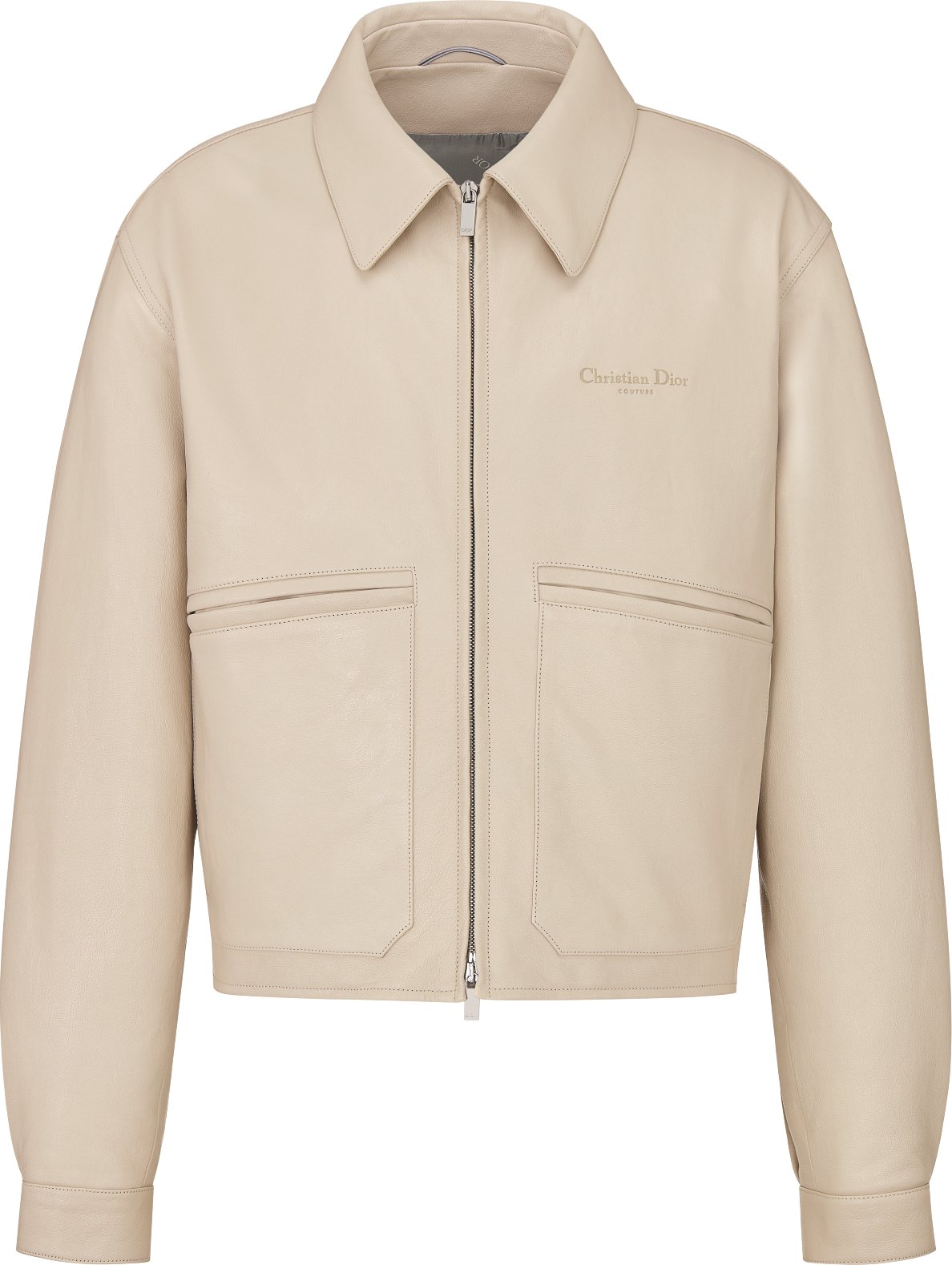 Christian Dior Couture Bomber Jacket Brown Calfskin DIOR